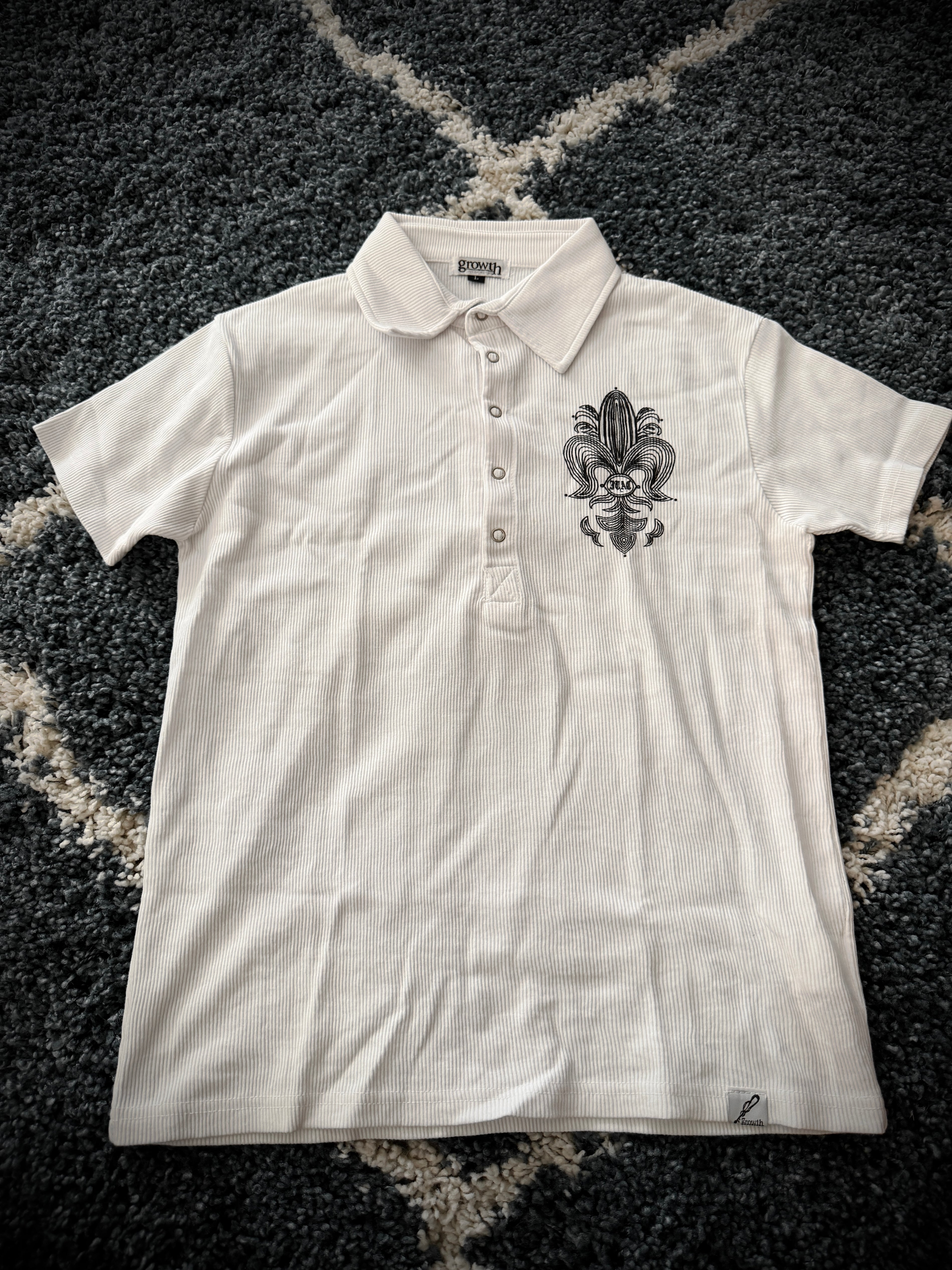 In The Attic Fleur Thermal Polo Shirt