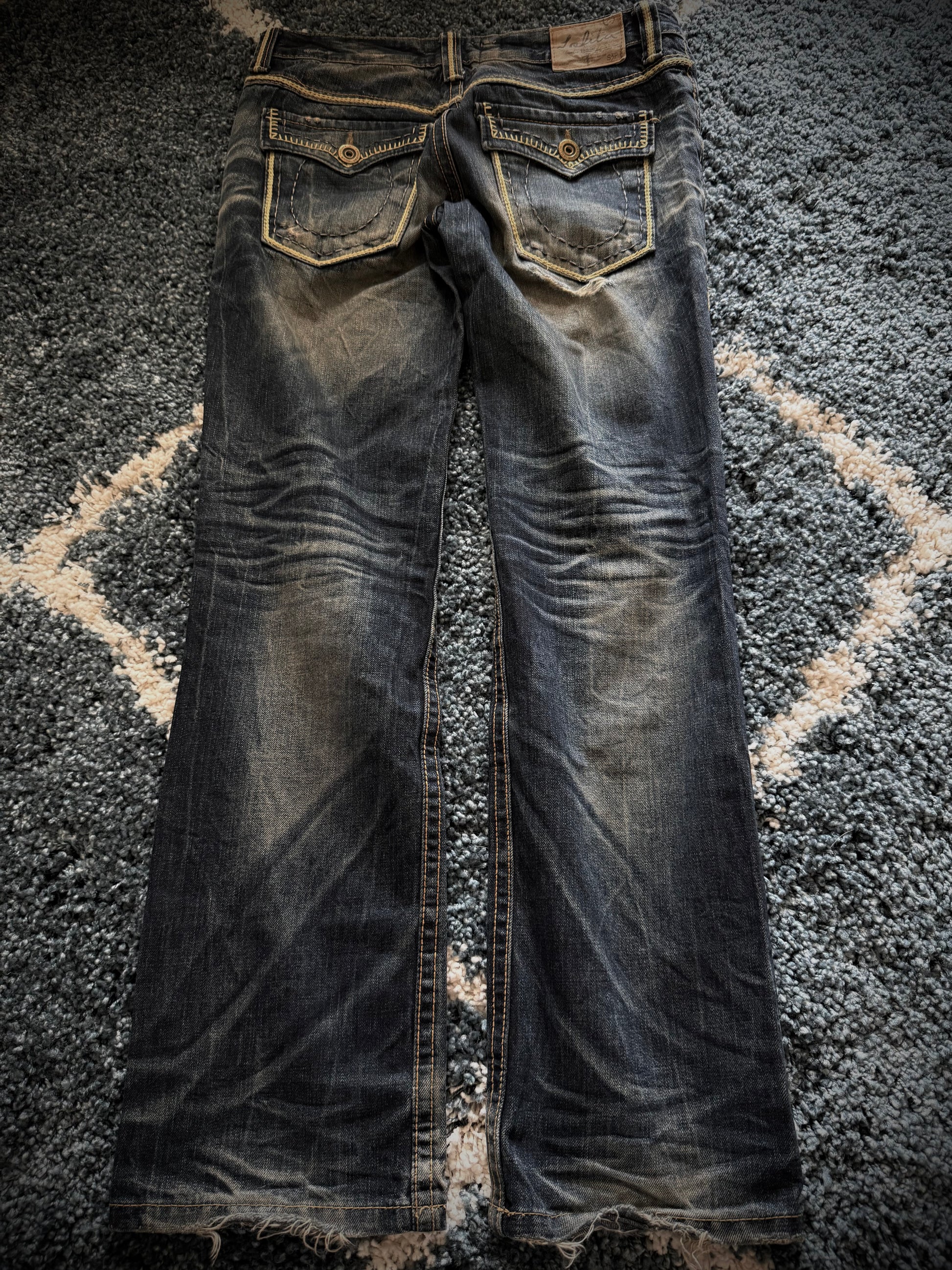 Lolita electric yellow flared jeans