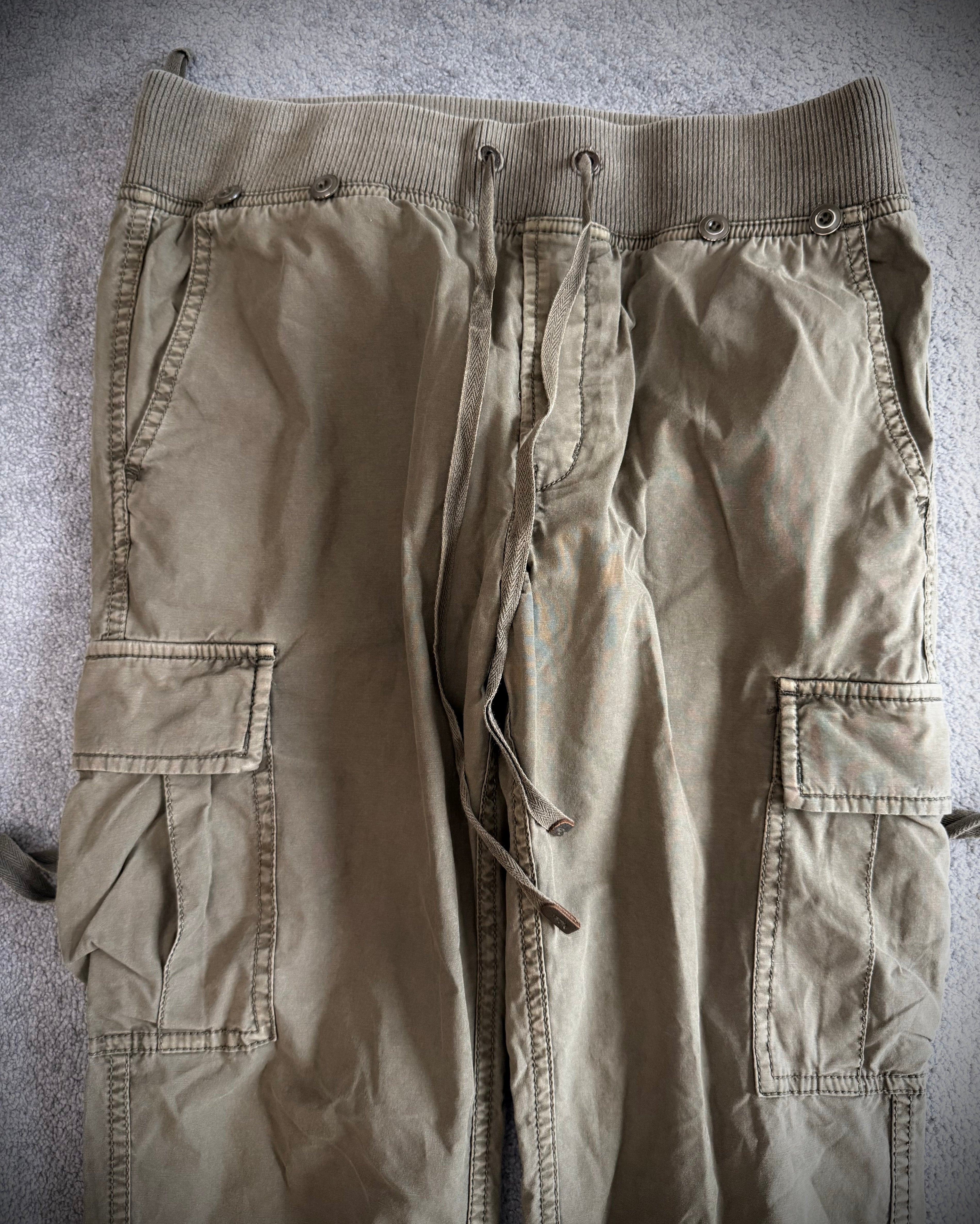 G.O.A military khaki tassels cargo pants
