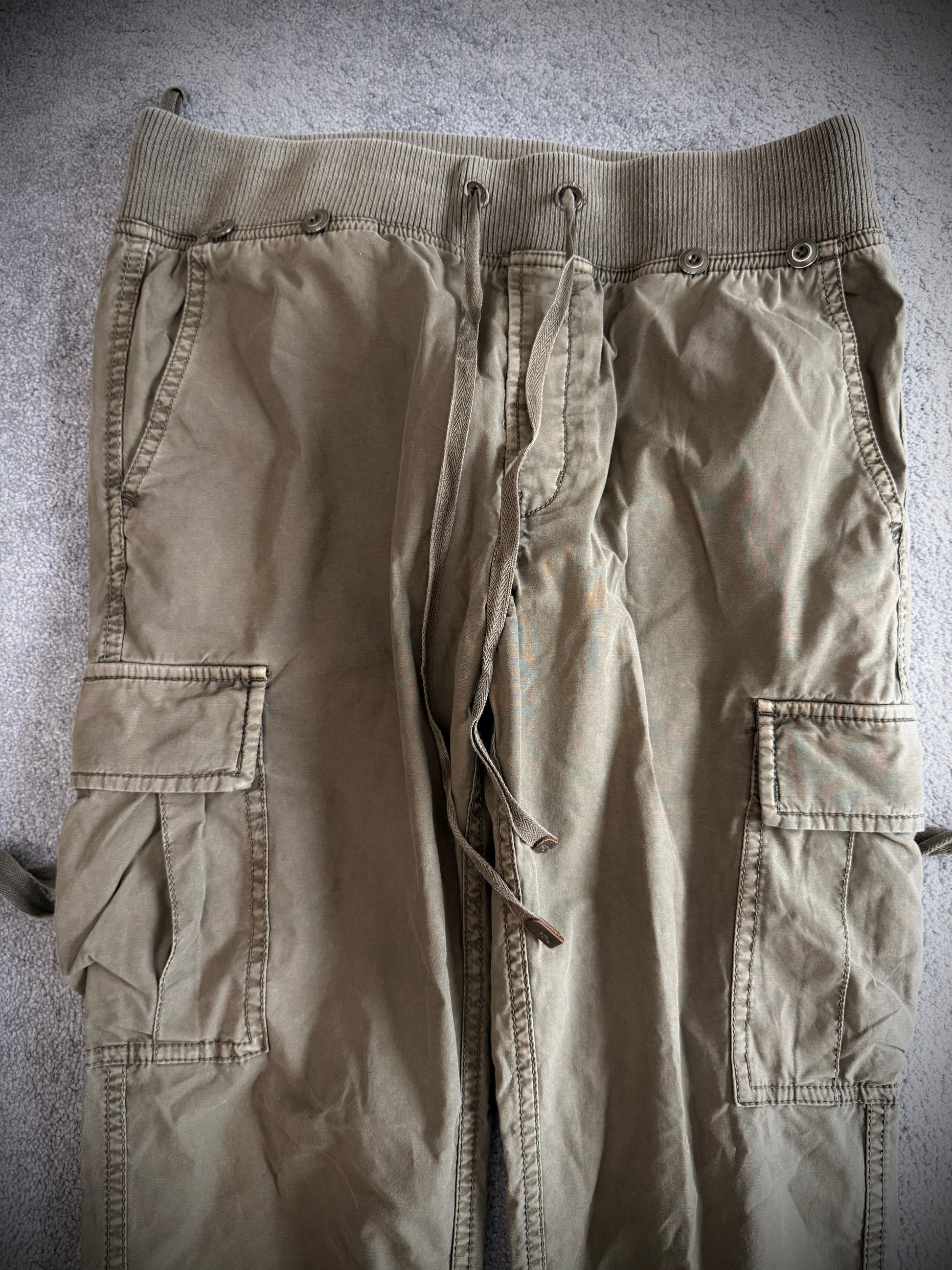 G.O.A military khaki tassels cargo pants