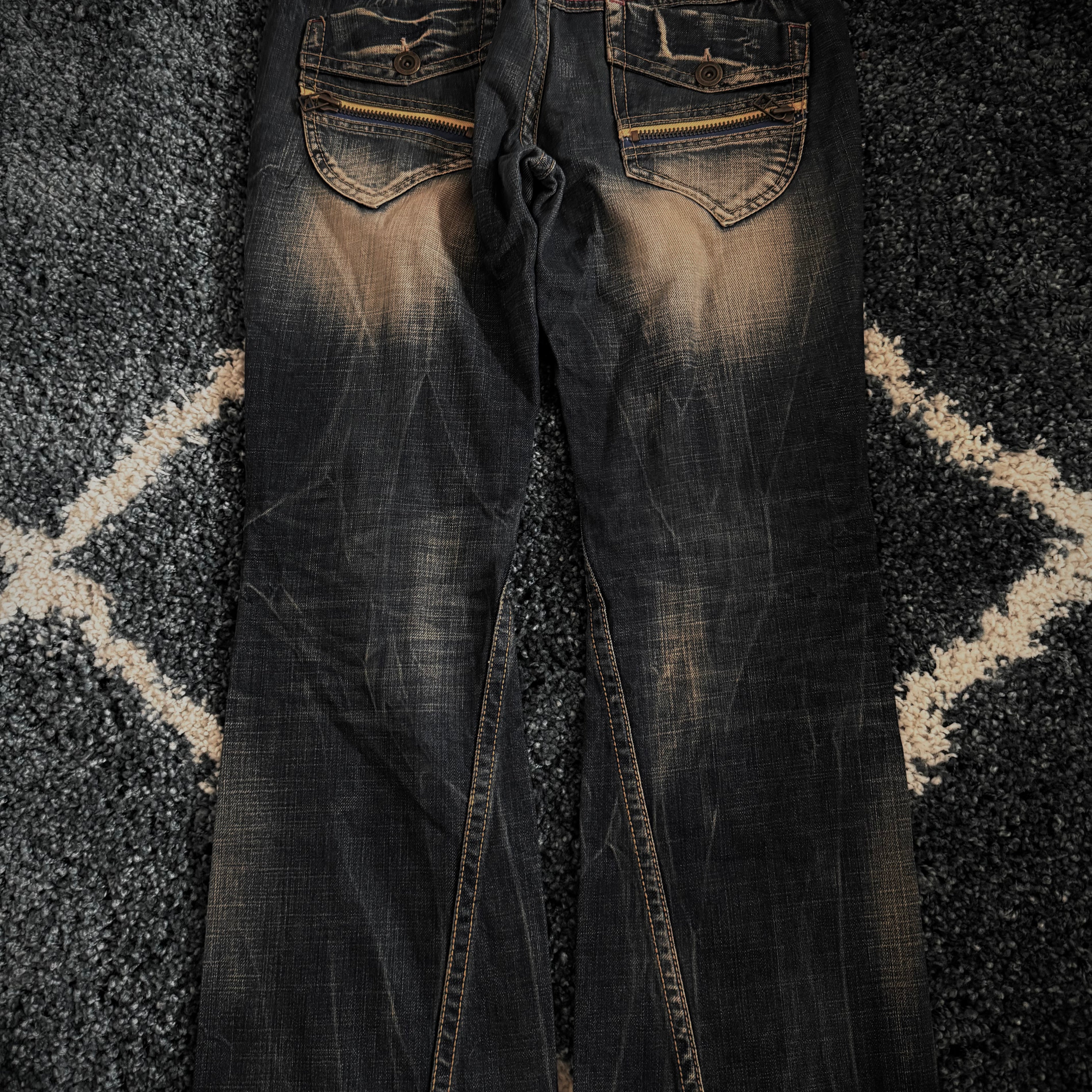 Lolita zipp flared denim