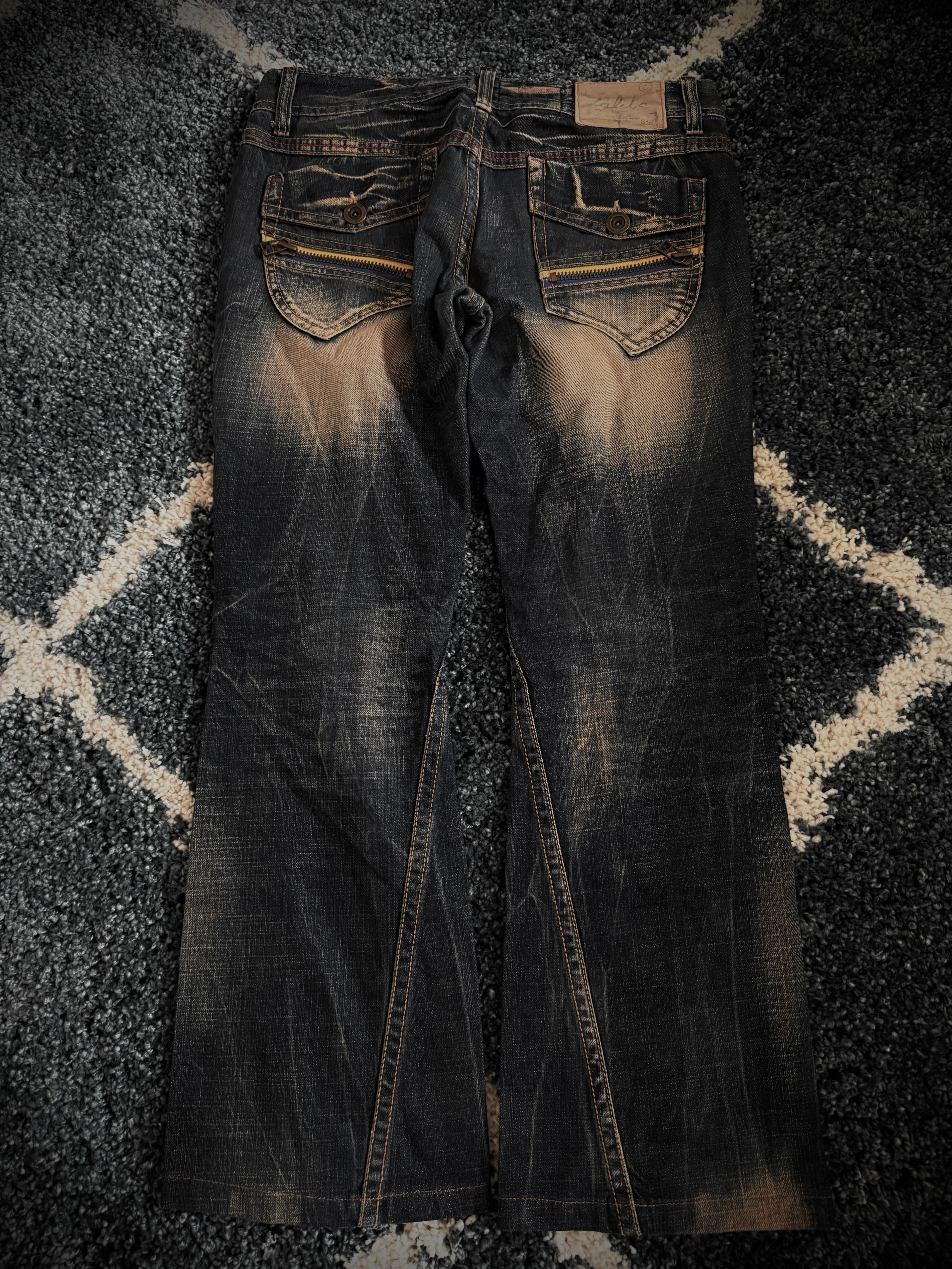 Lolita zipp flared denim