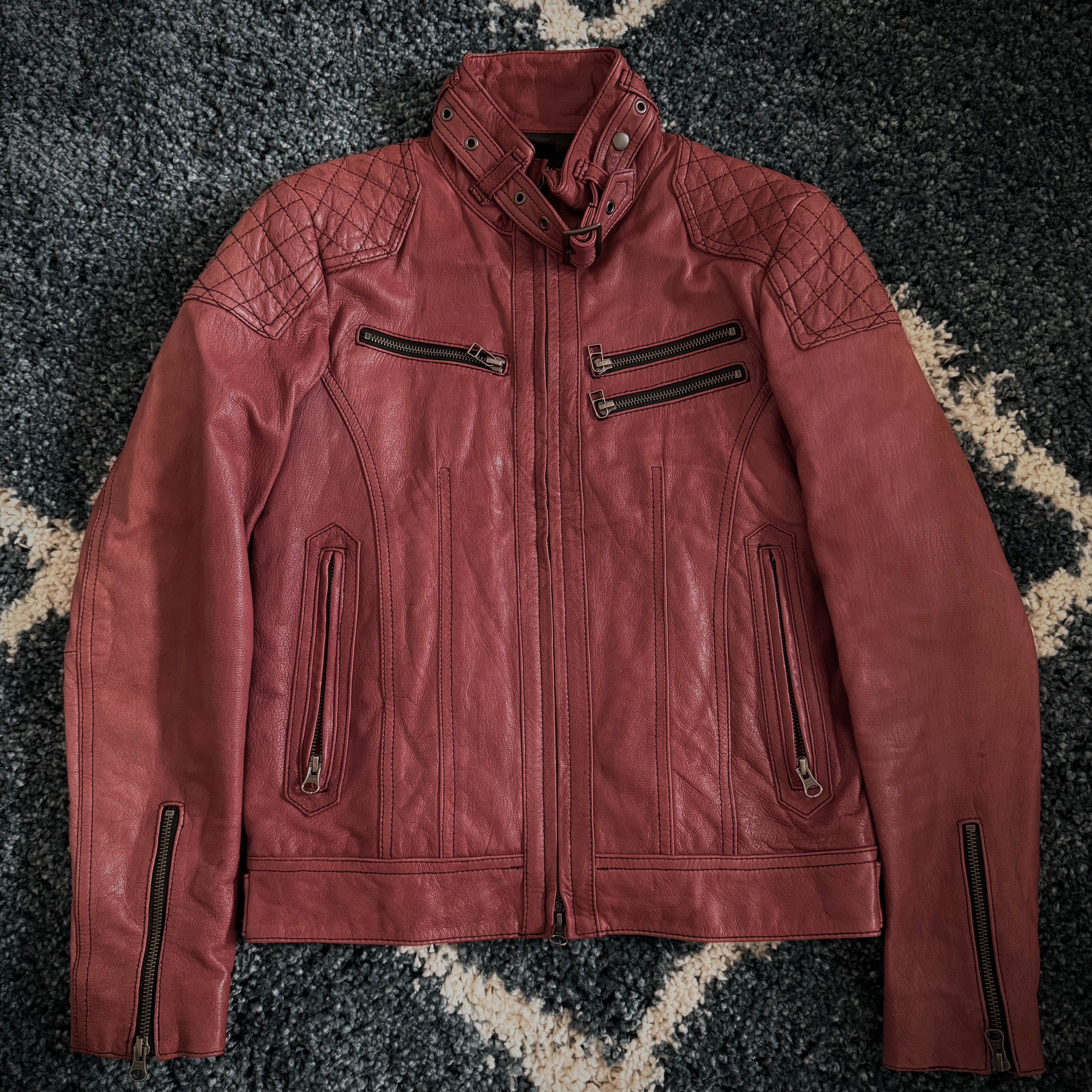 Edge Rupert padded leather jacket