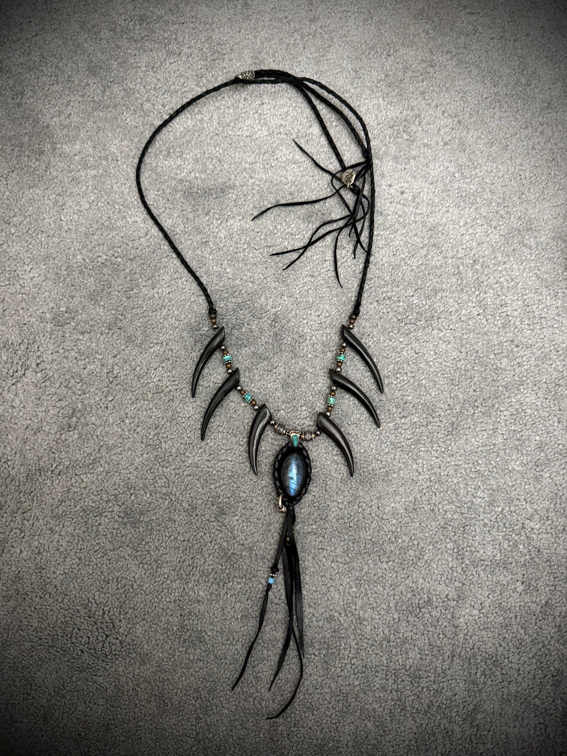 14th Addiction Blue Labradorite 1/1 Fang Necklace