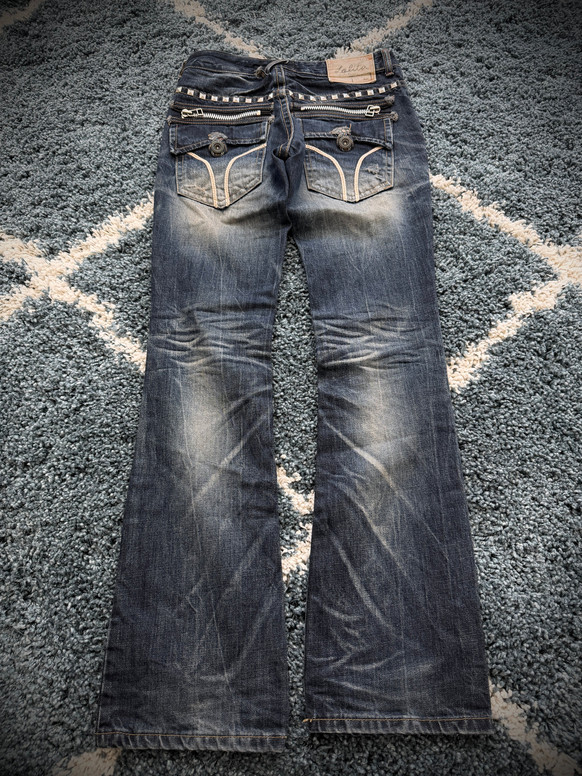Lolita Studded Clawmark Flared Pants