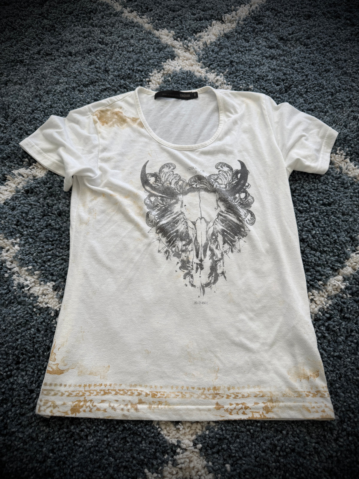 Schlussel Rust Detailed Tribe Shirt