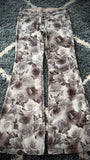 Tornado Mart Rose Velour Bell Bottom Pants