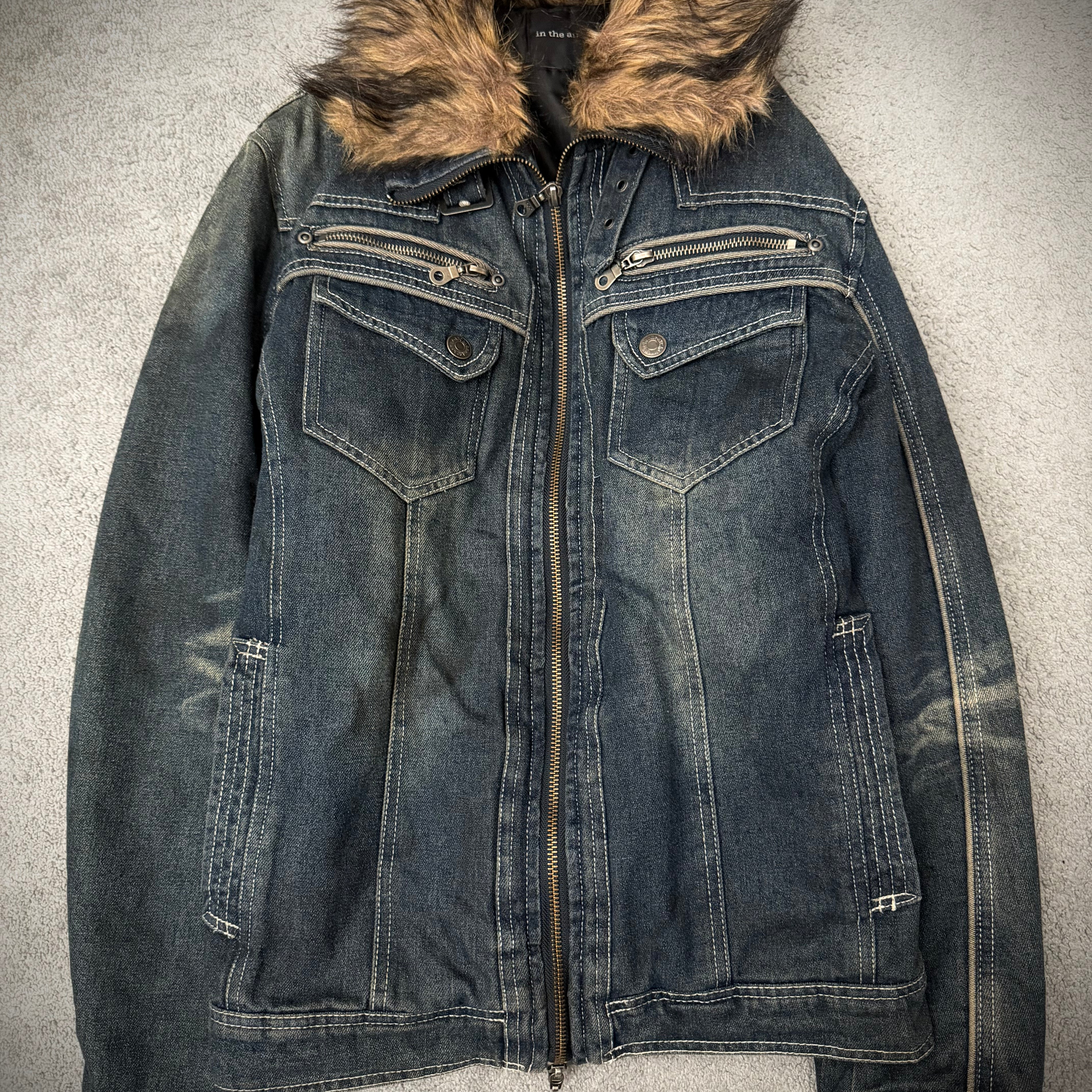 In The Attic Fur Denim Jacket