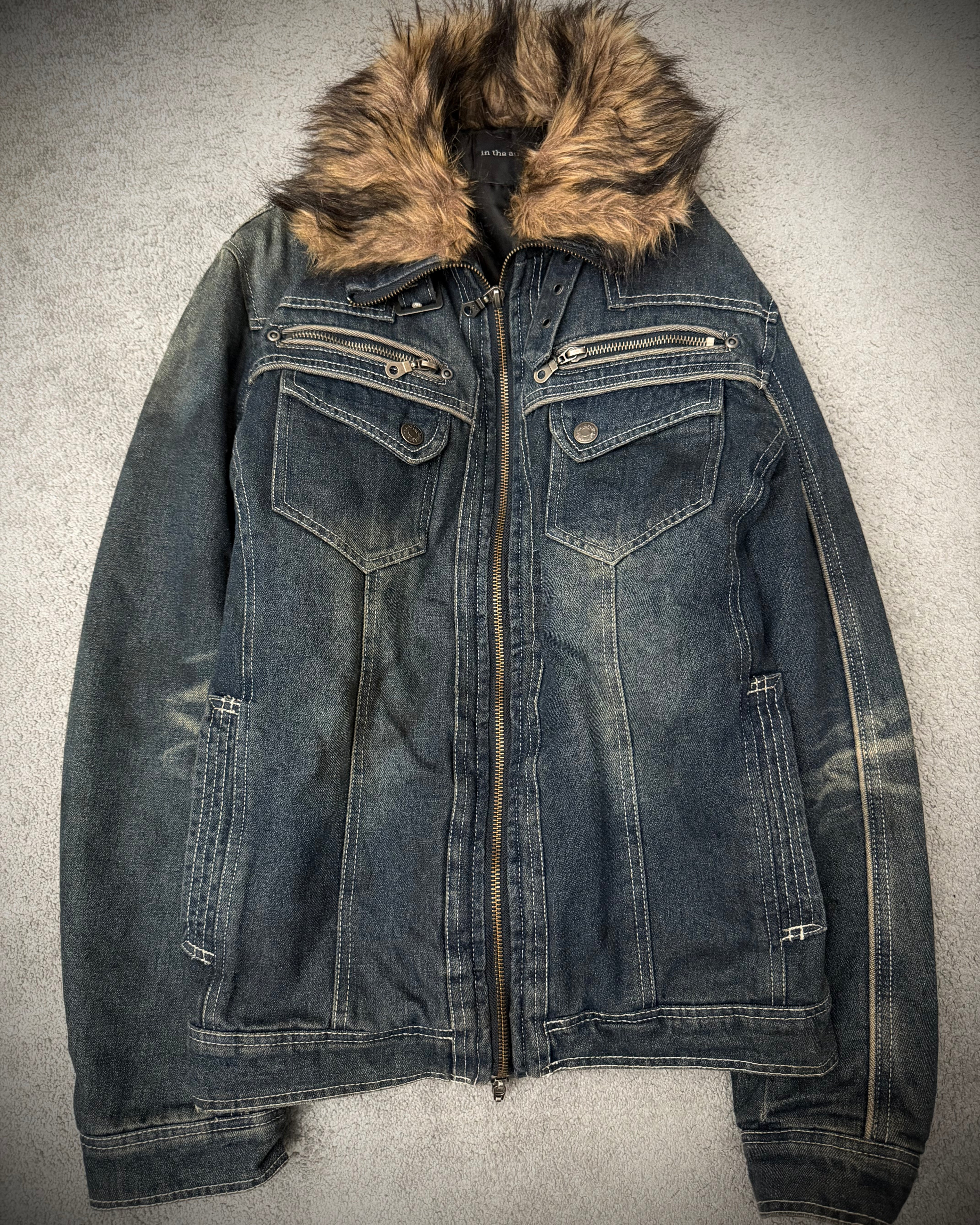 In The Attic Fur Denim Jacket