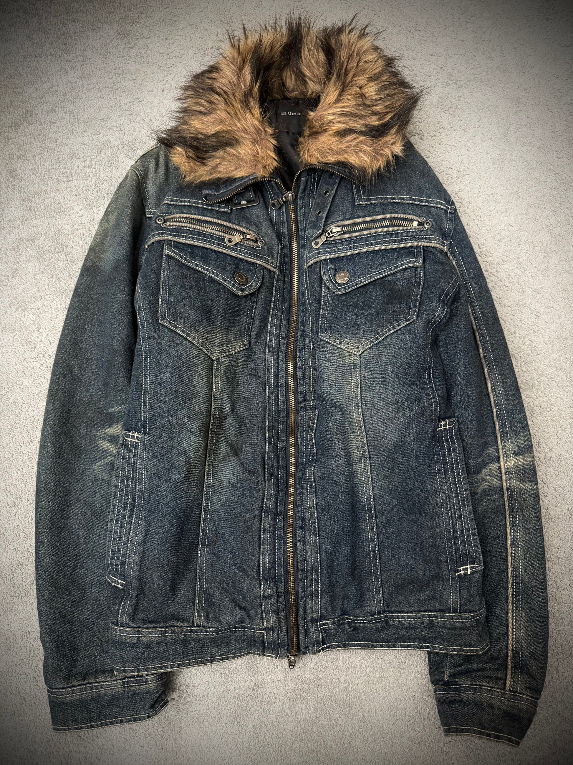 In The Attic Fur Denim Jacket