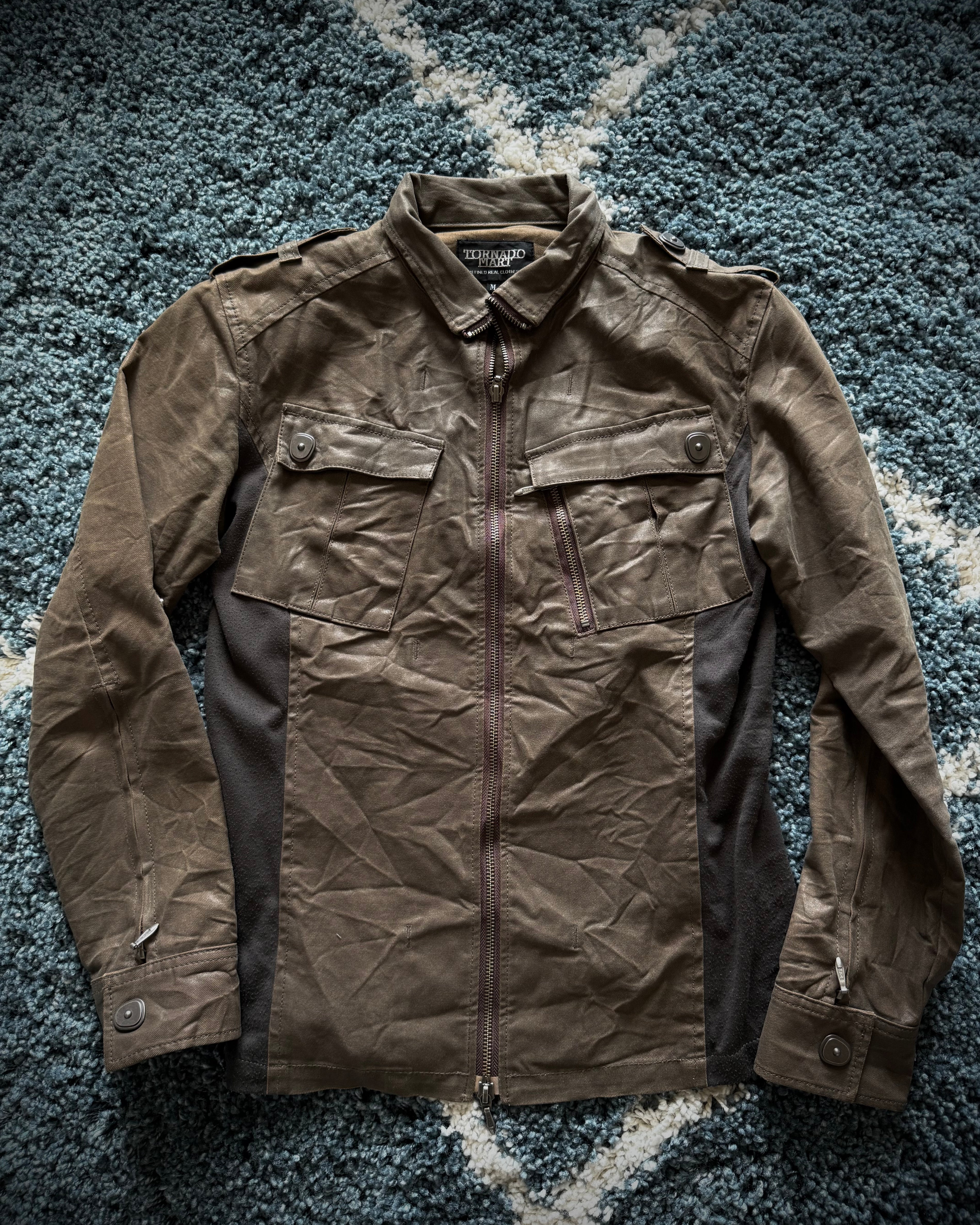Tornado Mart waxed Gas mask jacket