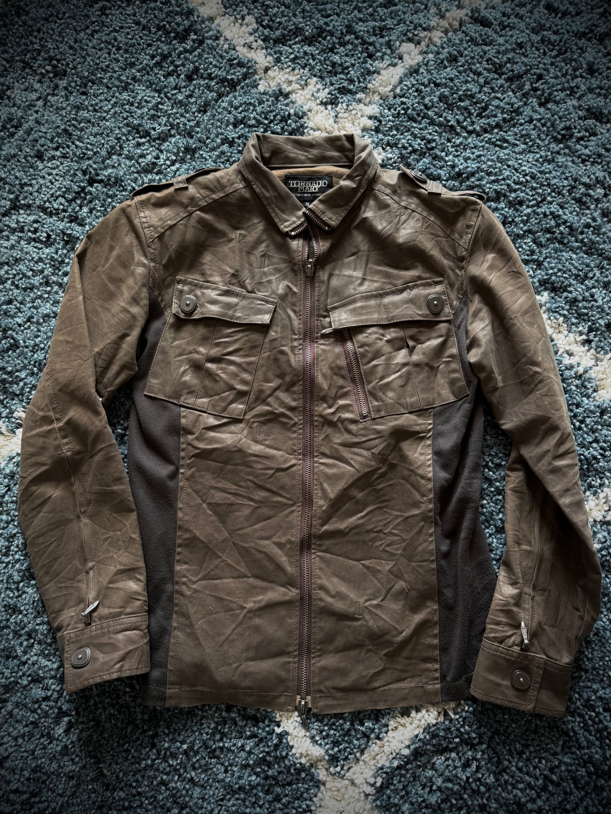 Tornado Mart waxed Gas mask jacket