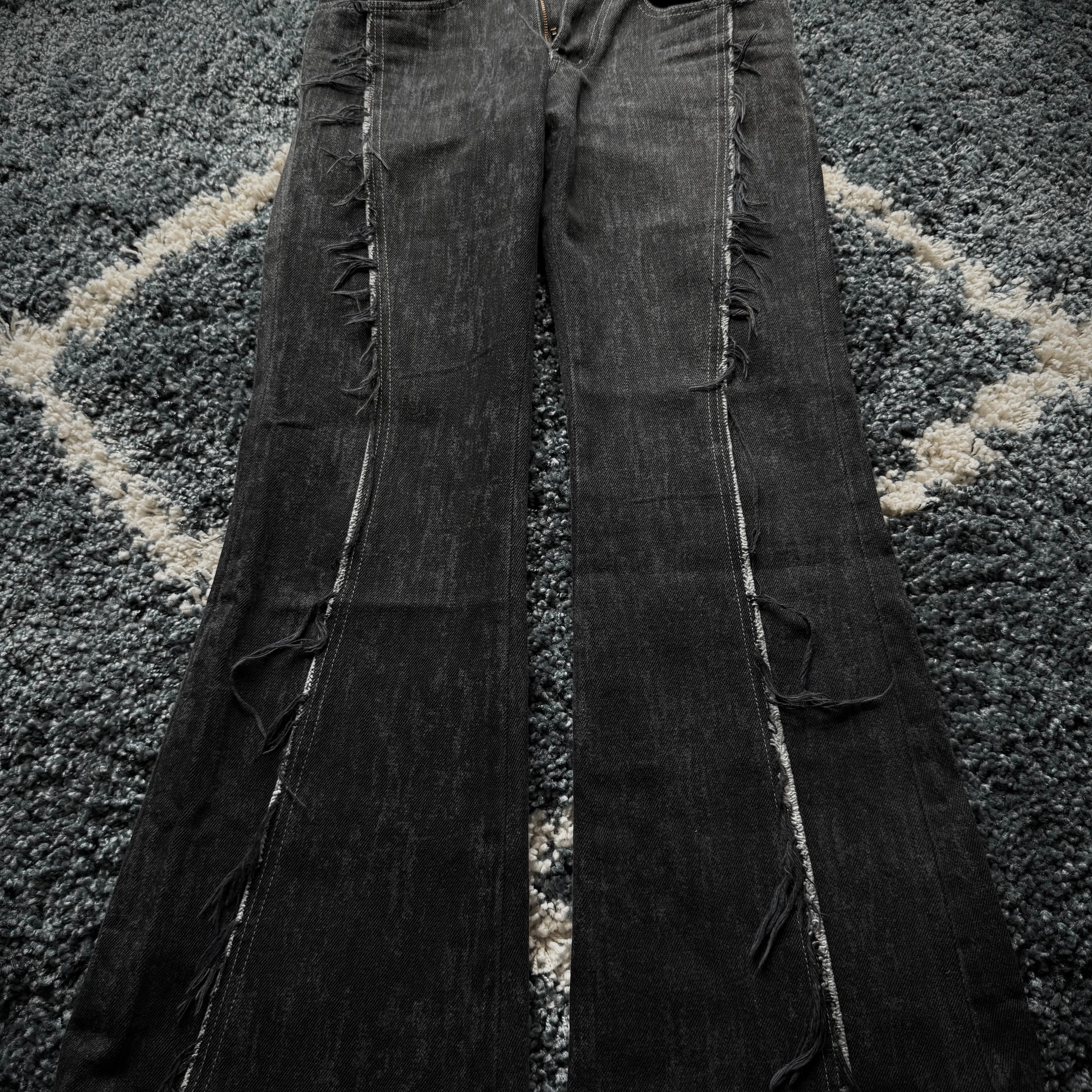 Tornado Mart Fringed Flared Jeans