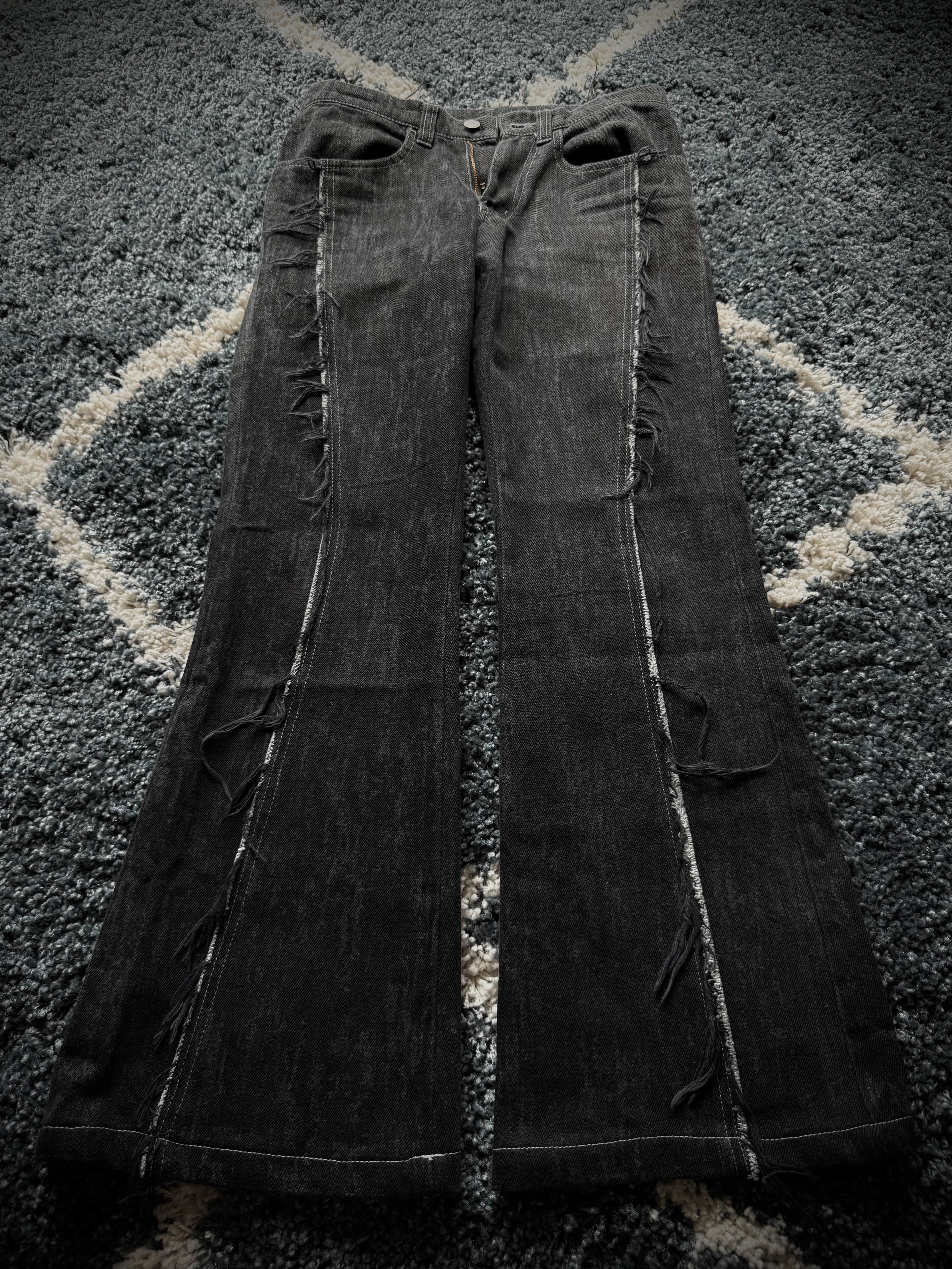 Tornado Mart Fringed Flared Jeans