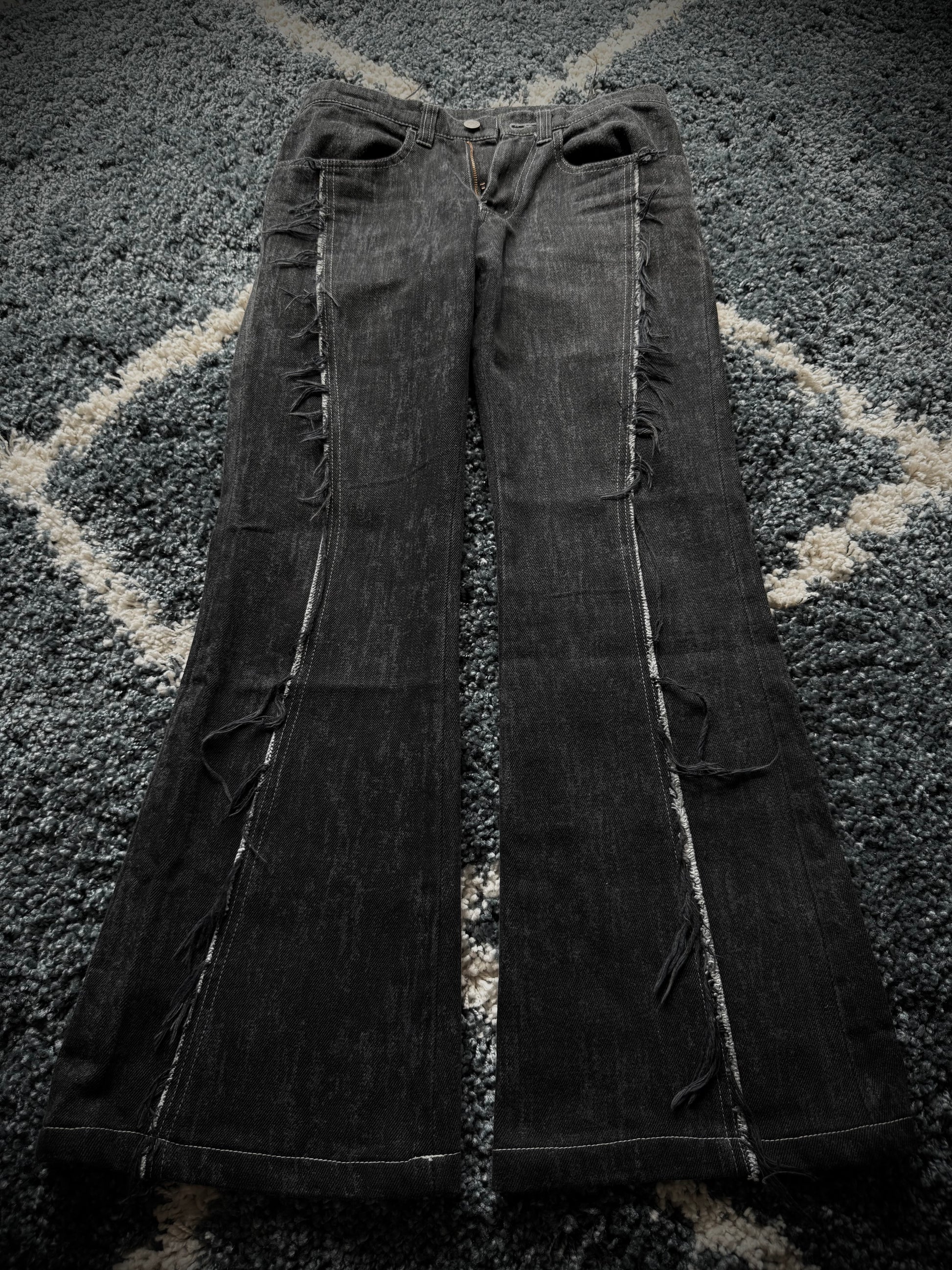 Tornado Mart Fringed Flared Jeans