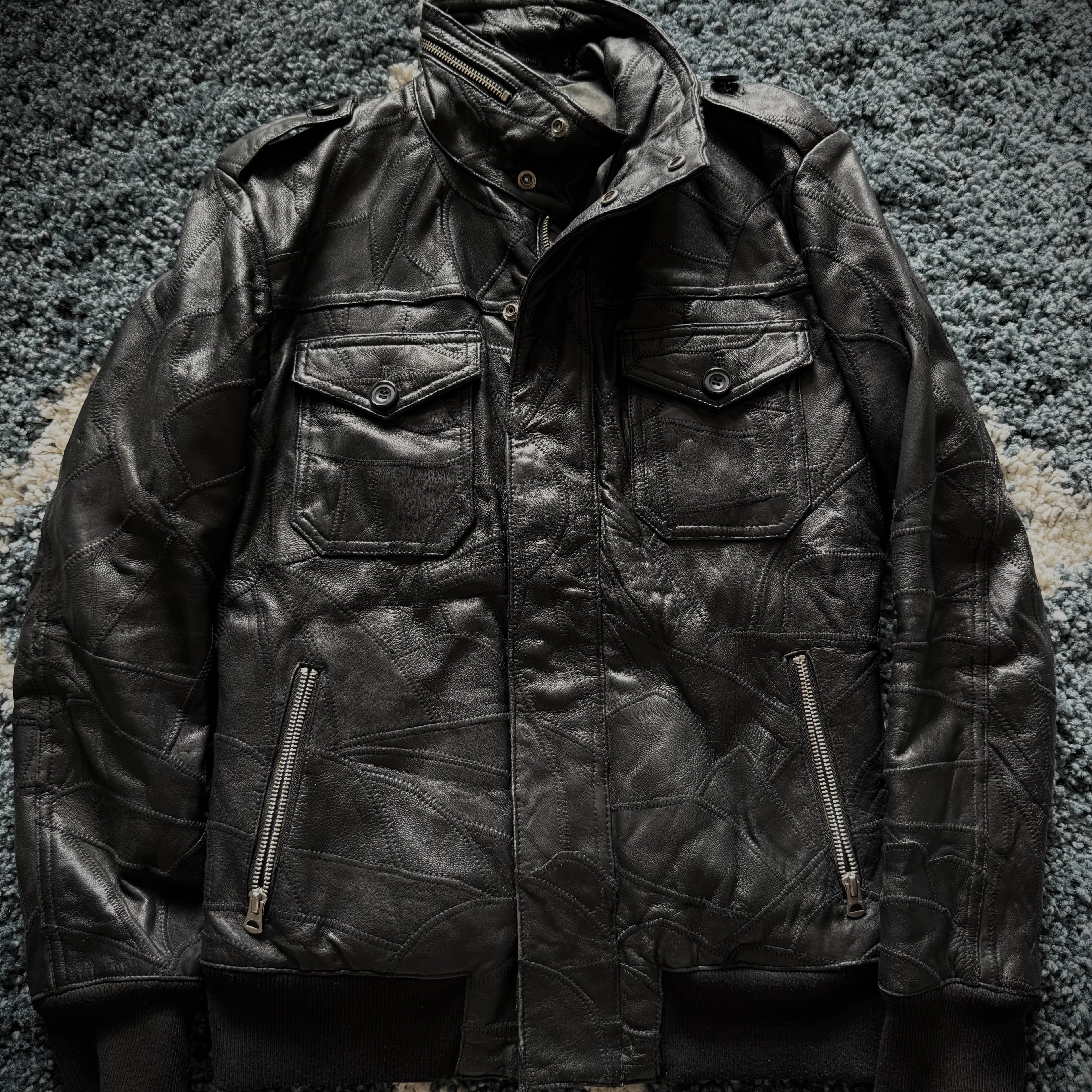 CAV-000 Scar Stitched Leather jacket Rider