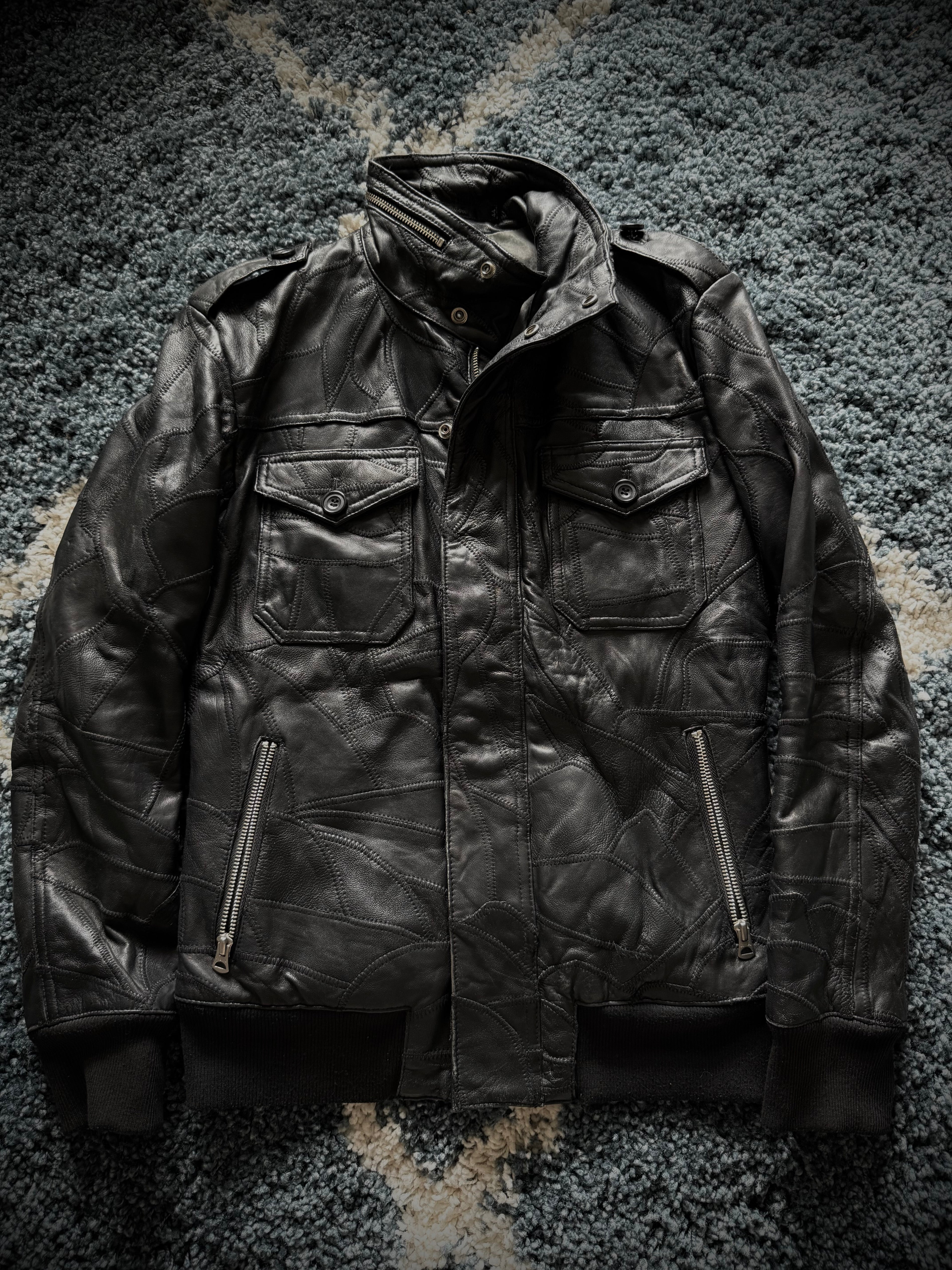 CAV-000 Scar Stitched Leather jacket Rider
