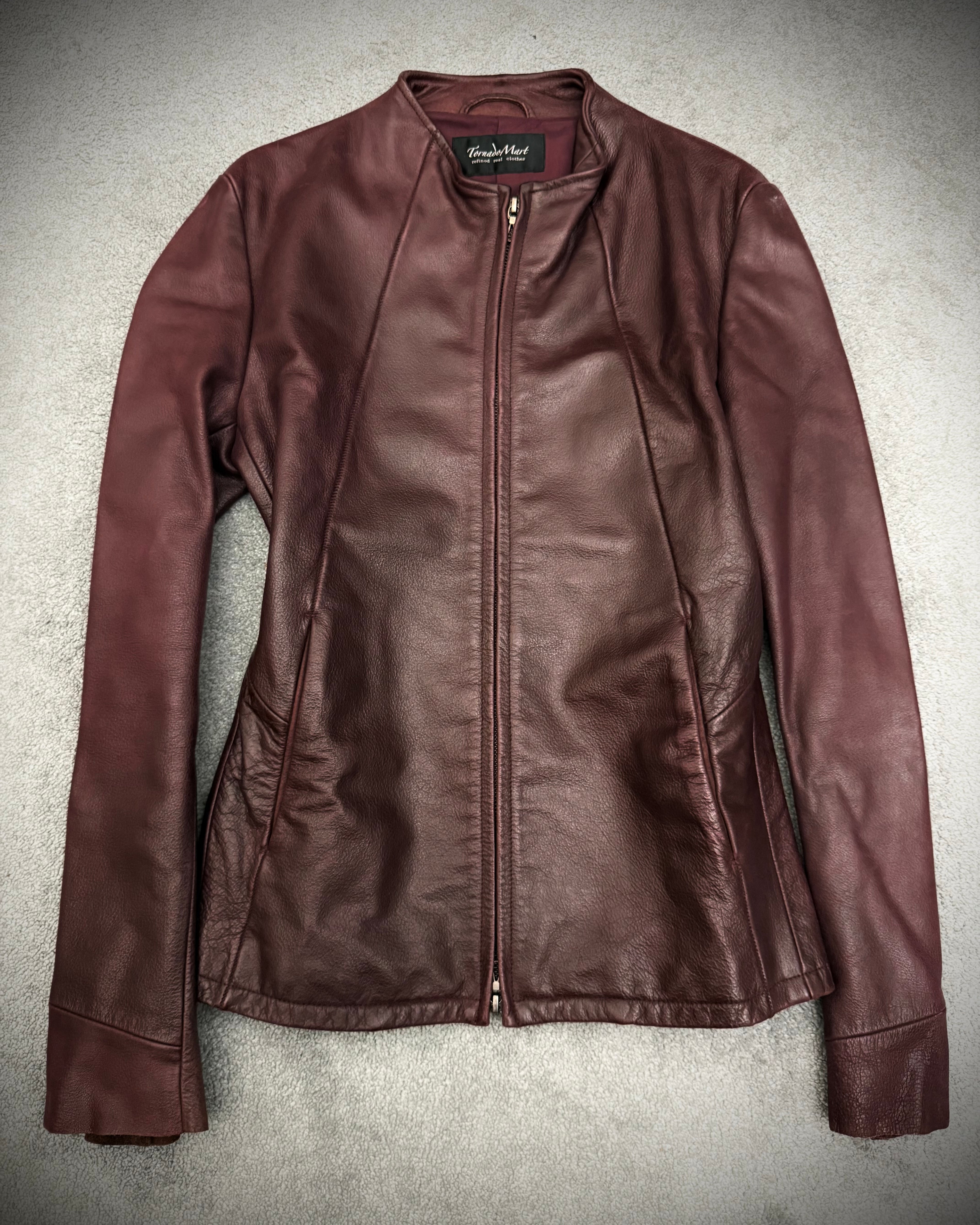 Tornado Mart Red Leather Rider Jacket
