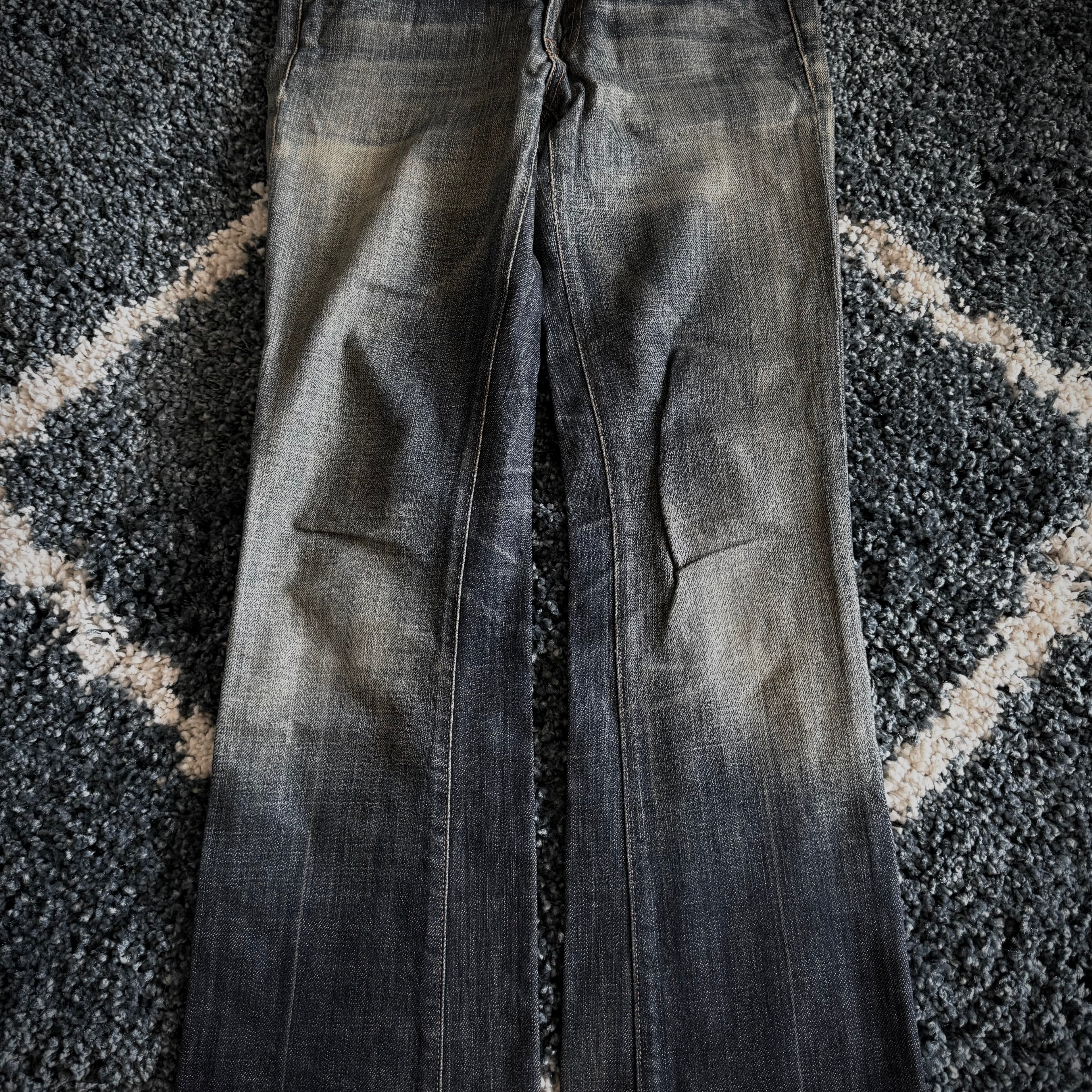 7 for all mankind mud wash flared denim