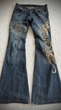 Tornado Mart Tribal Bell Bottoms