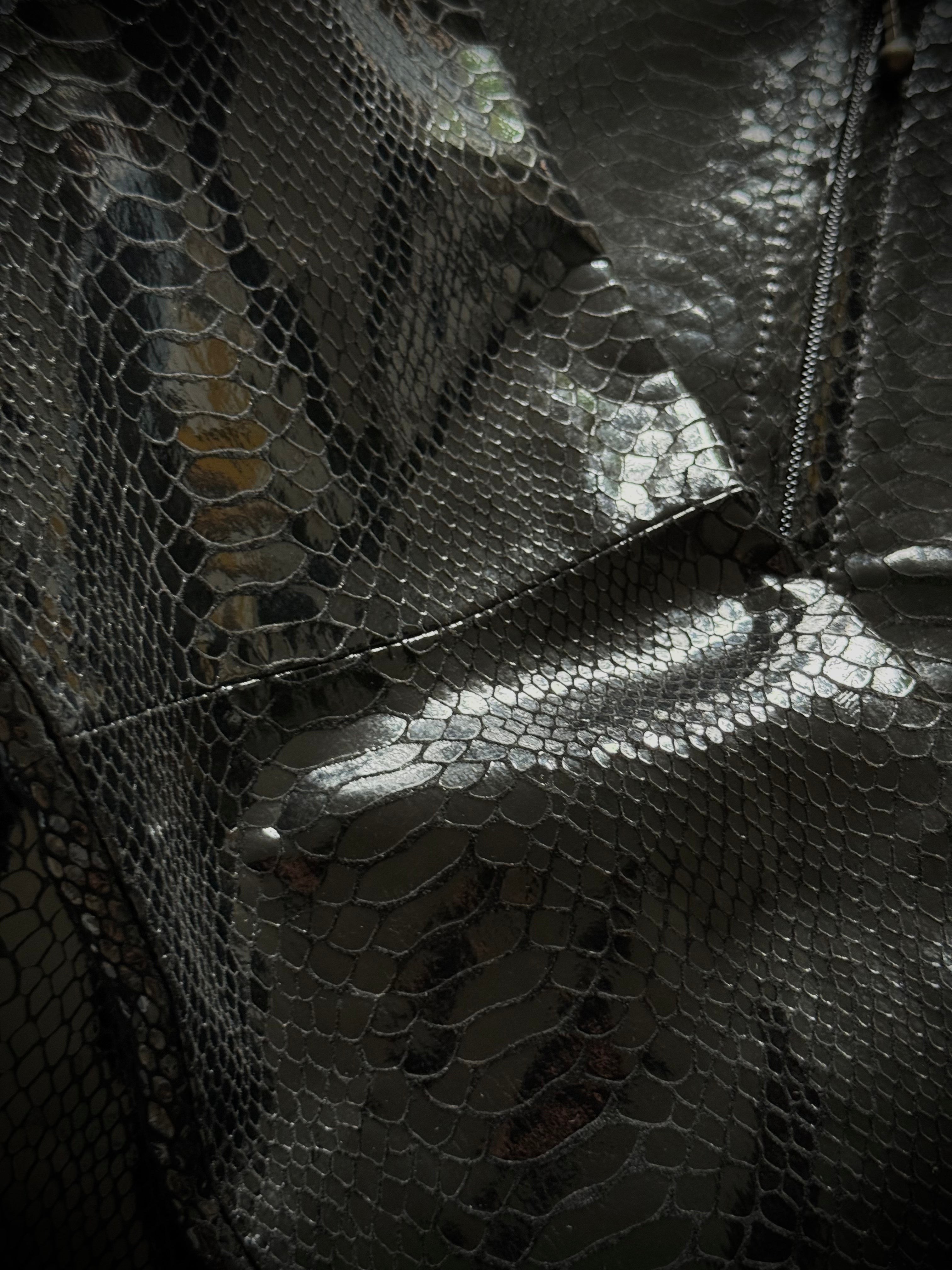 Numero Zero Snakeskin Bomber Jacket