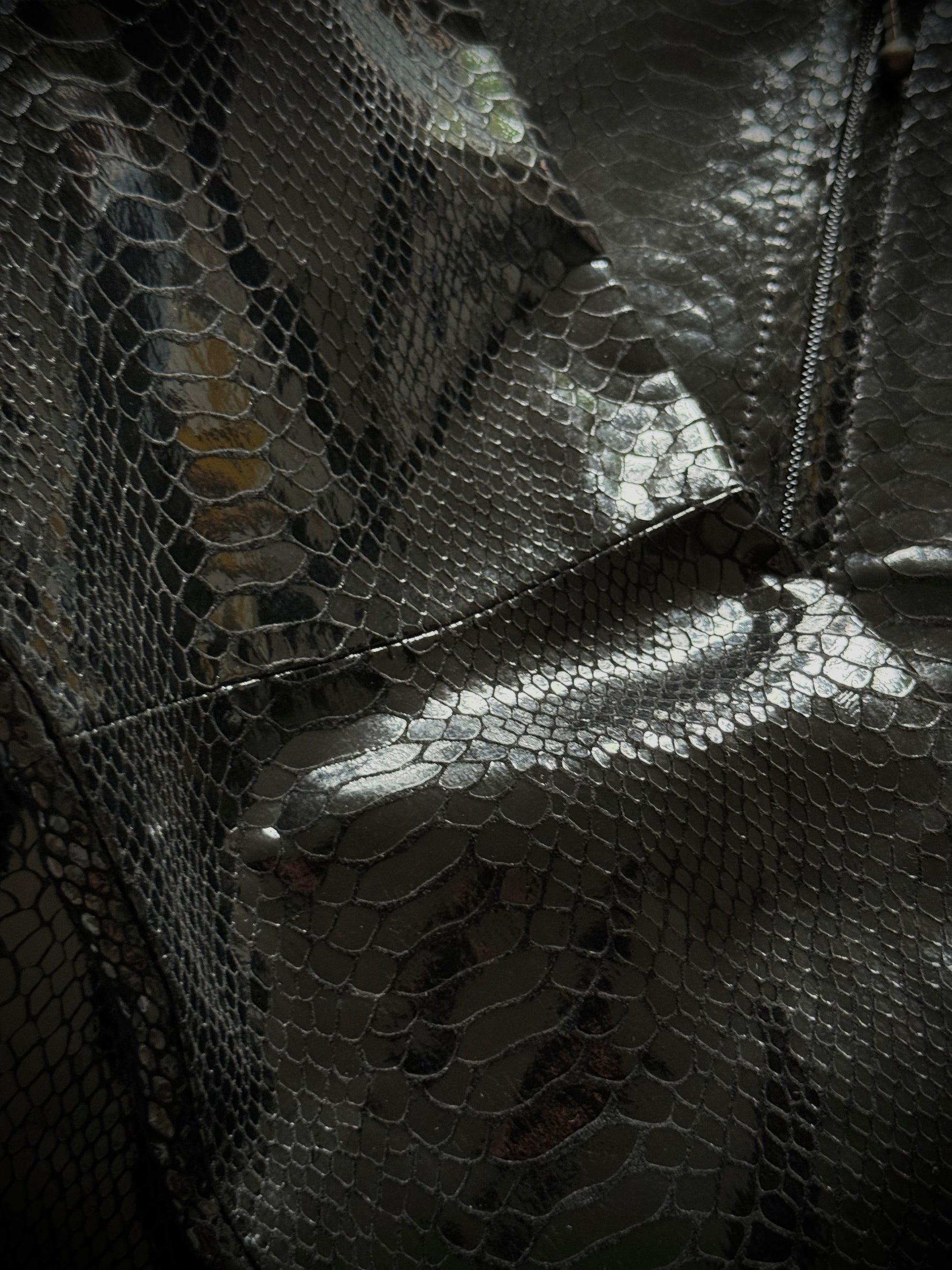 Numero Zero Snakeskin Bomber Jacket