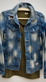 Cavaria Denim Leopard Jacket