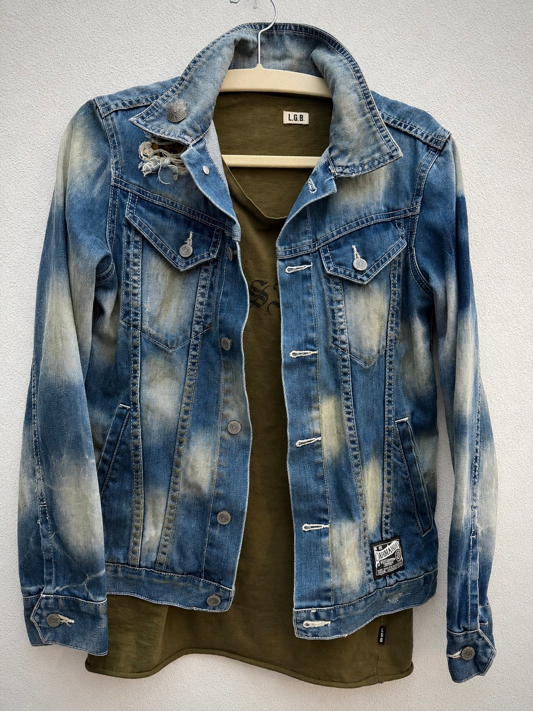 Cavaria Denim Leopard Jacket