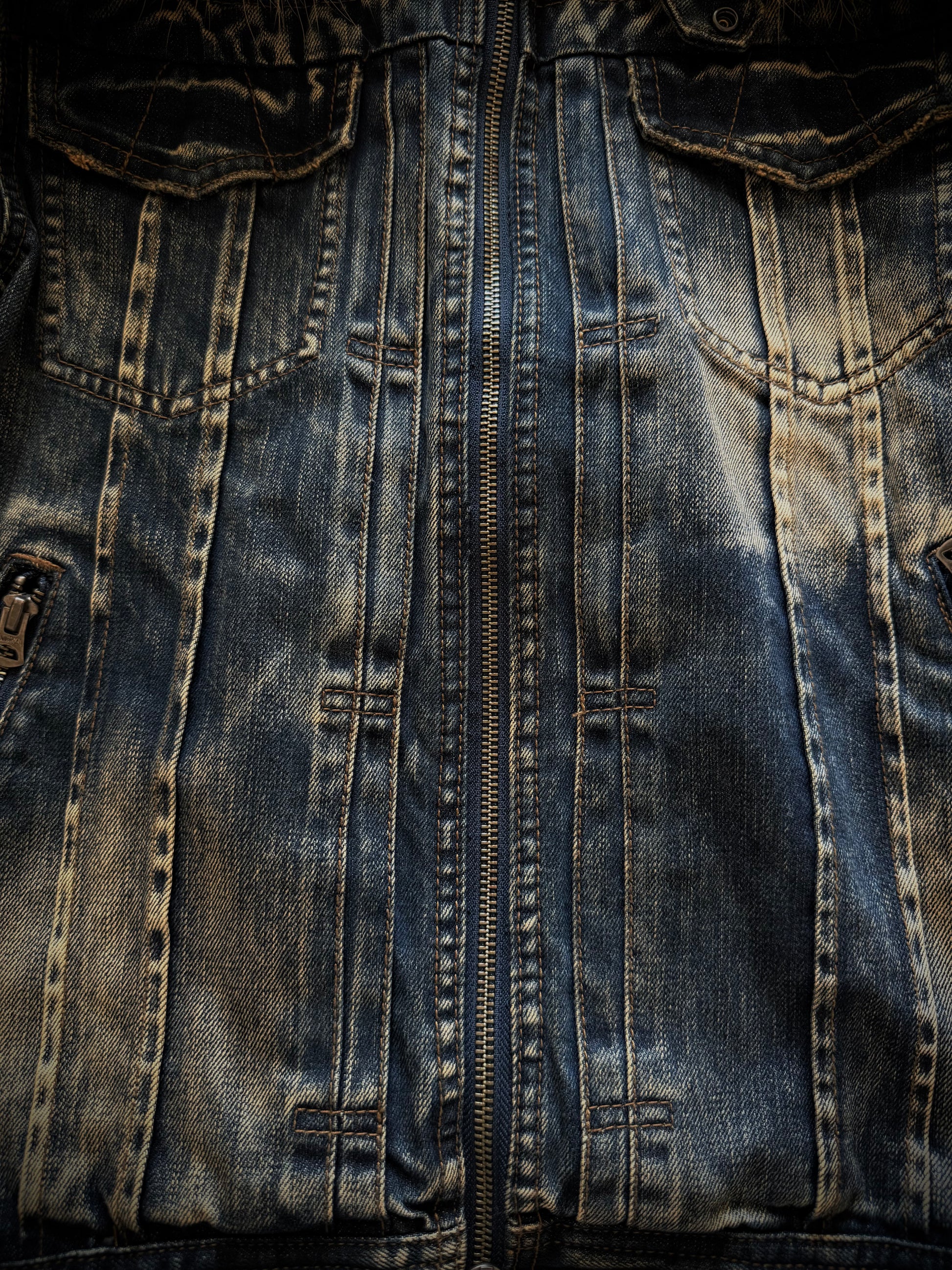 Rattle Trap Detachable Fur Denim Jacket