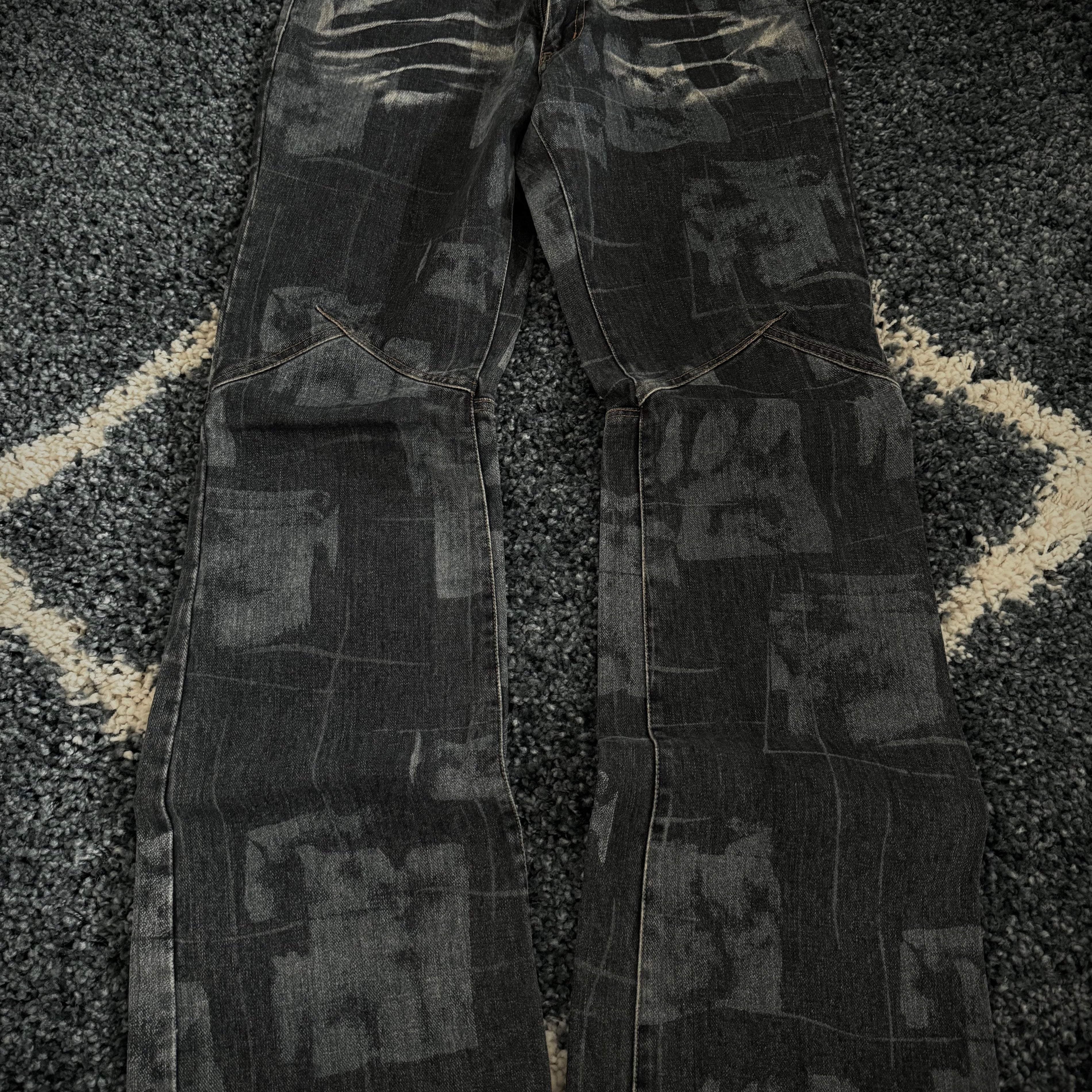 Custom Culture Sword Knee flared denim