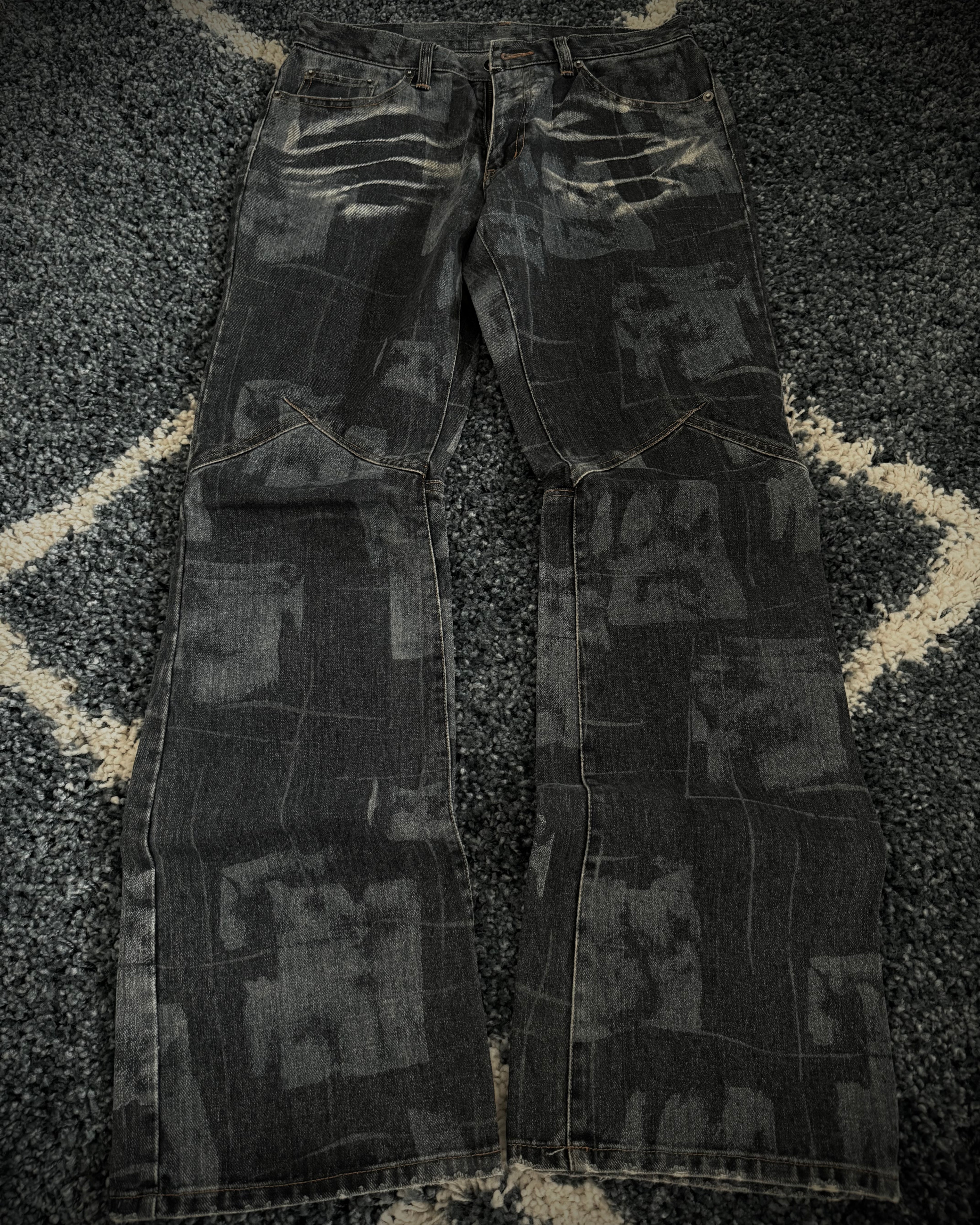 Custom Culture Sword Knee flared denim