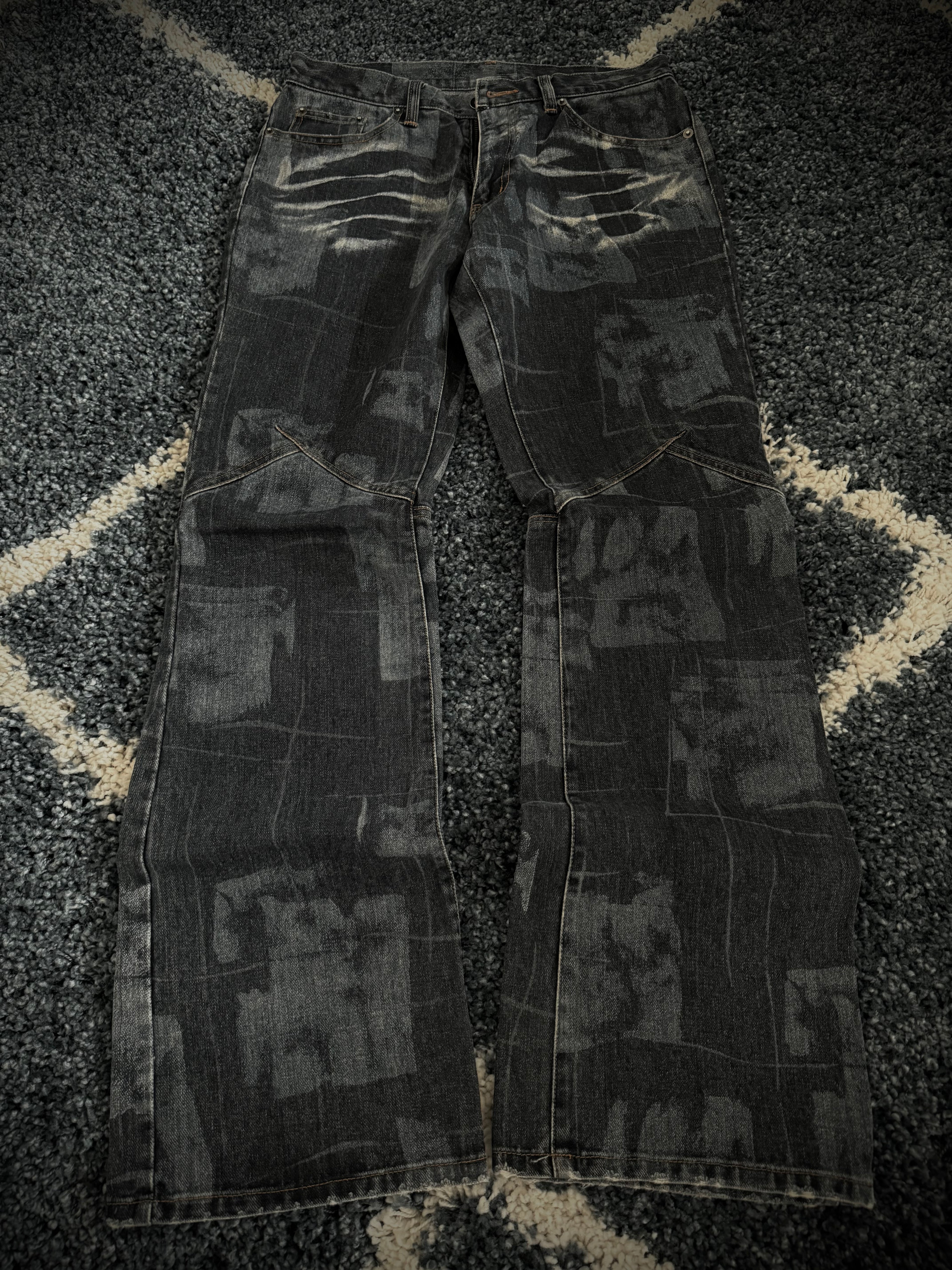Custom Culture Sword Knee flared denim