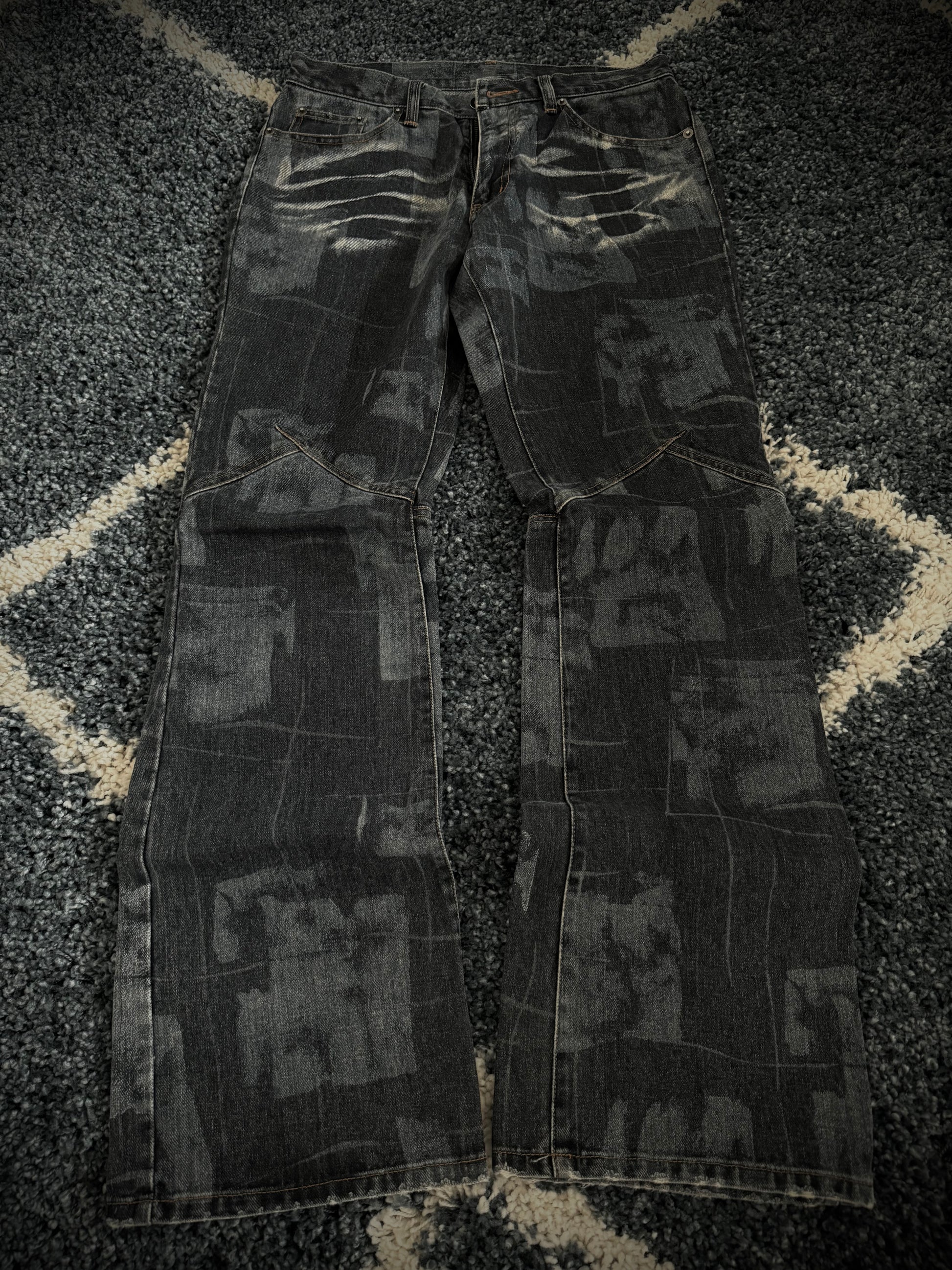 Custom Culture Sword Knee flared denim