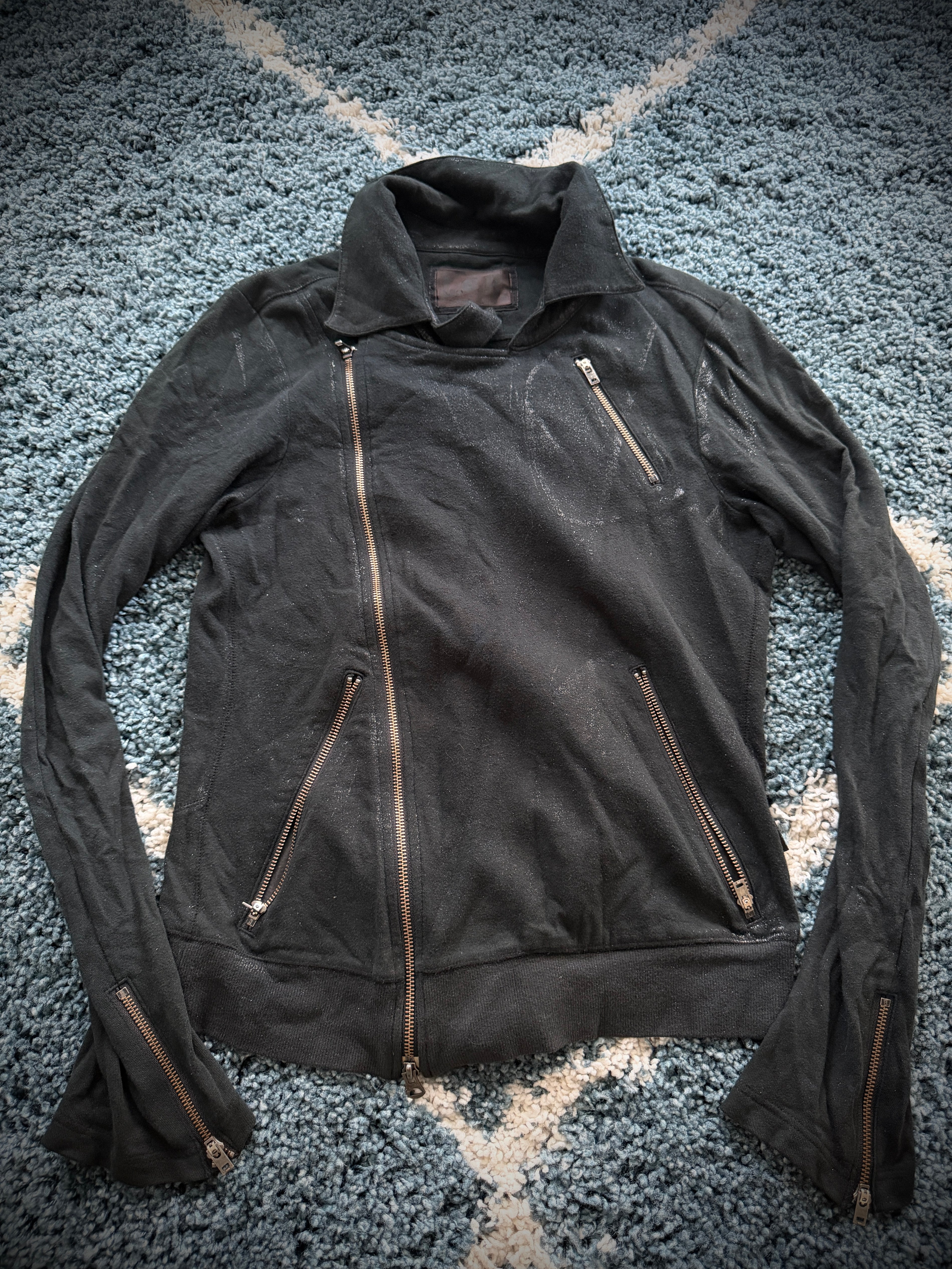 L.G.B. Waxed Glitter Rider Jacket
