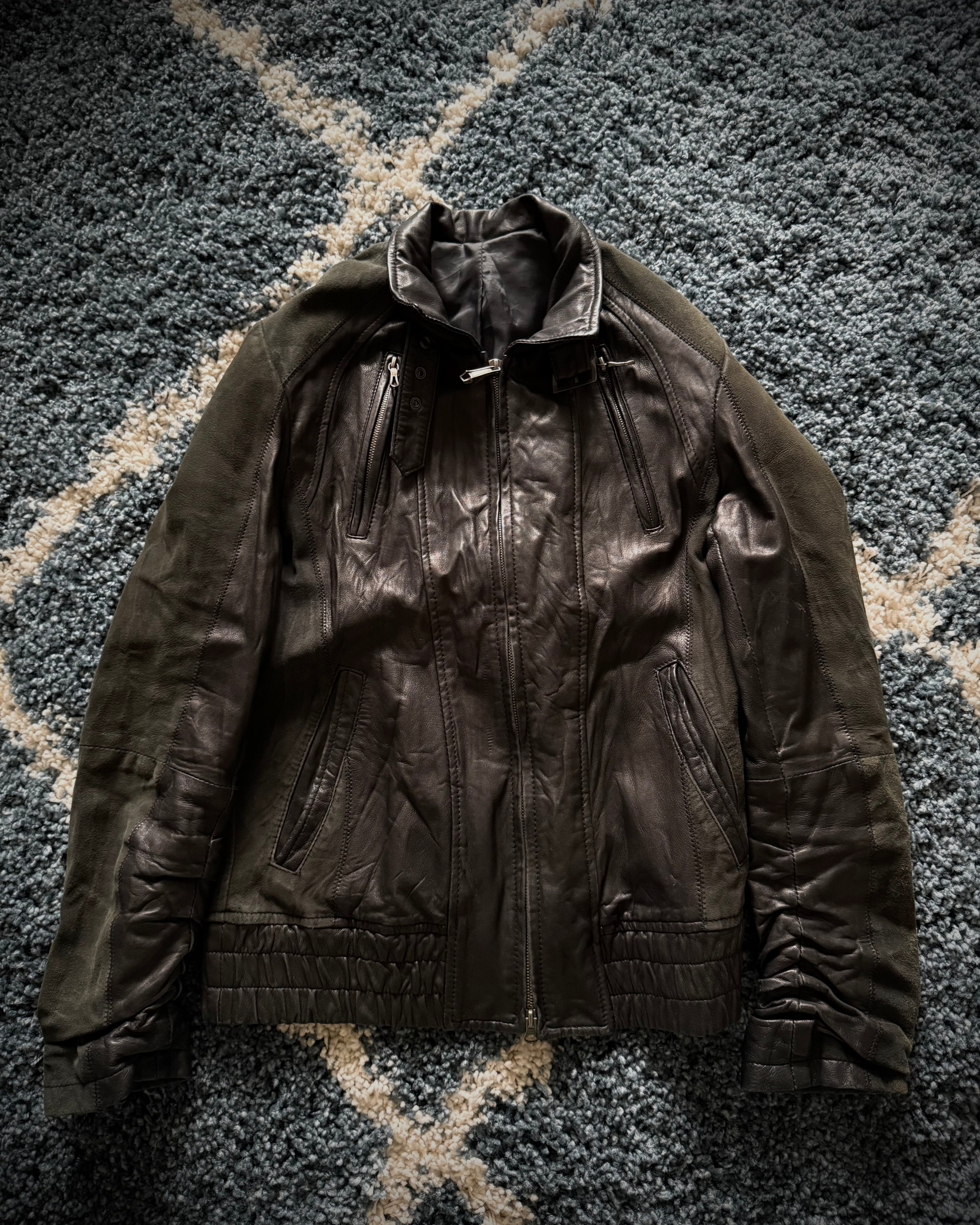 5351 Pour Les Hommes Hybrid Leather Jacket