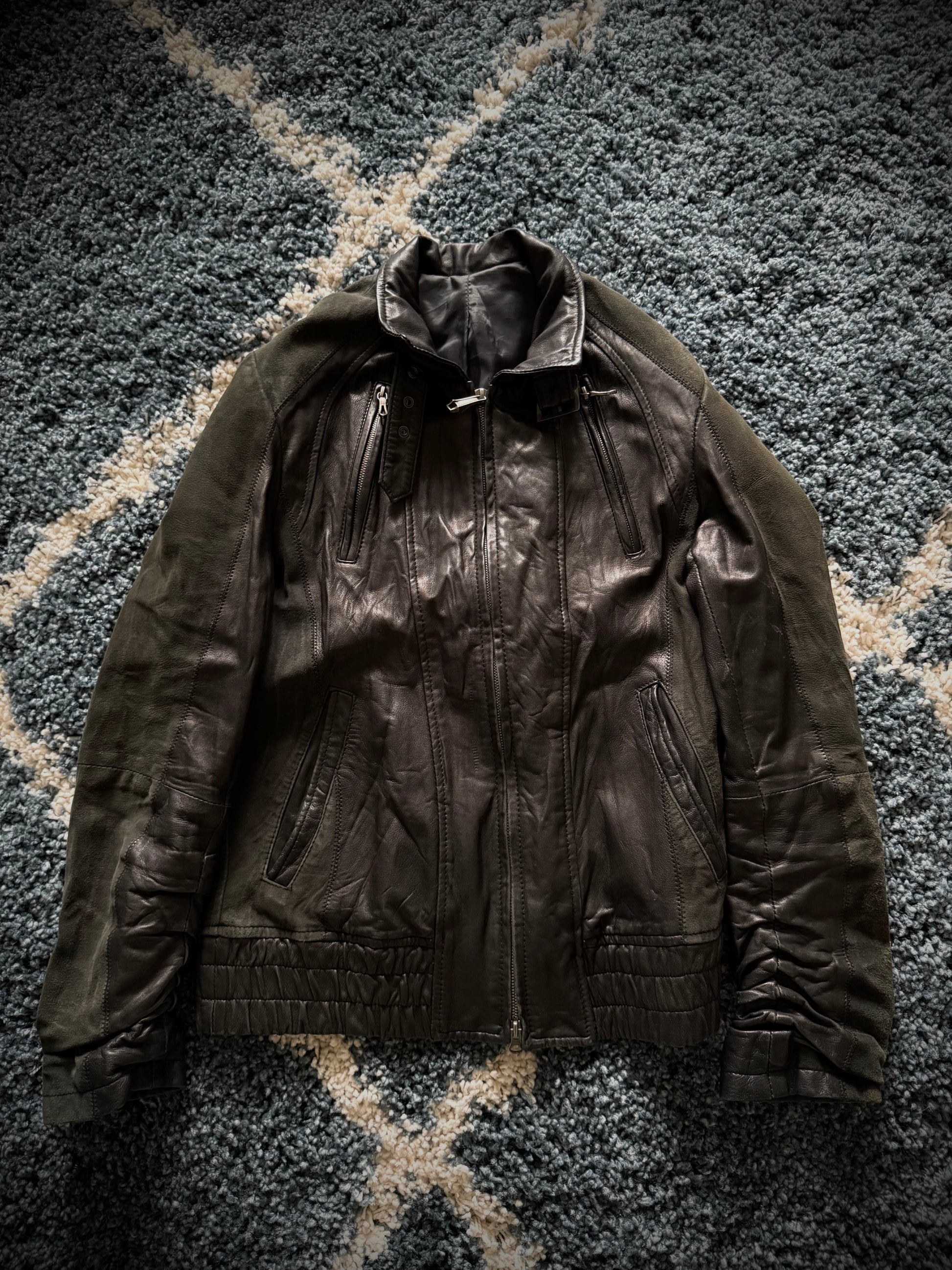 5351 Pour Les Hommes Hybrid Leather Jacket