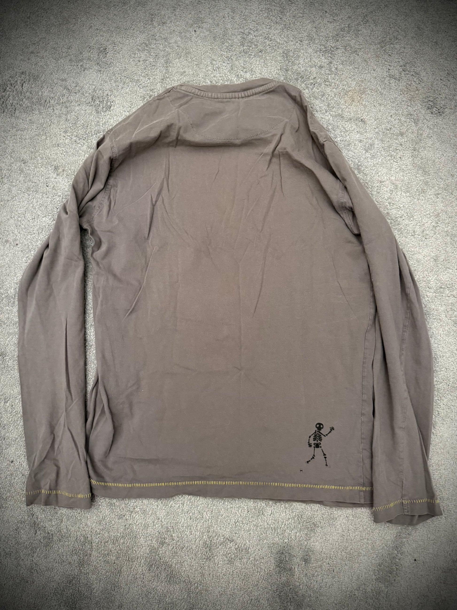 Tete de mort yellow electric detailed skull Longsleeve