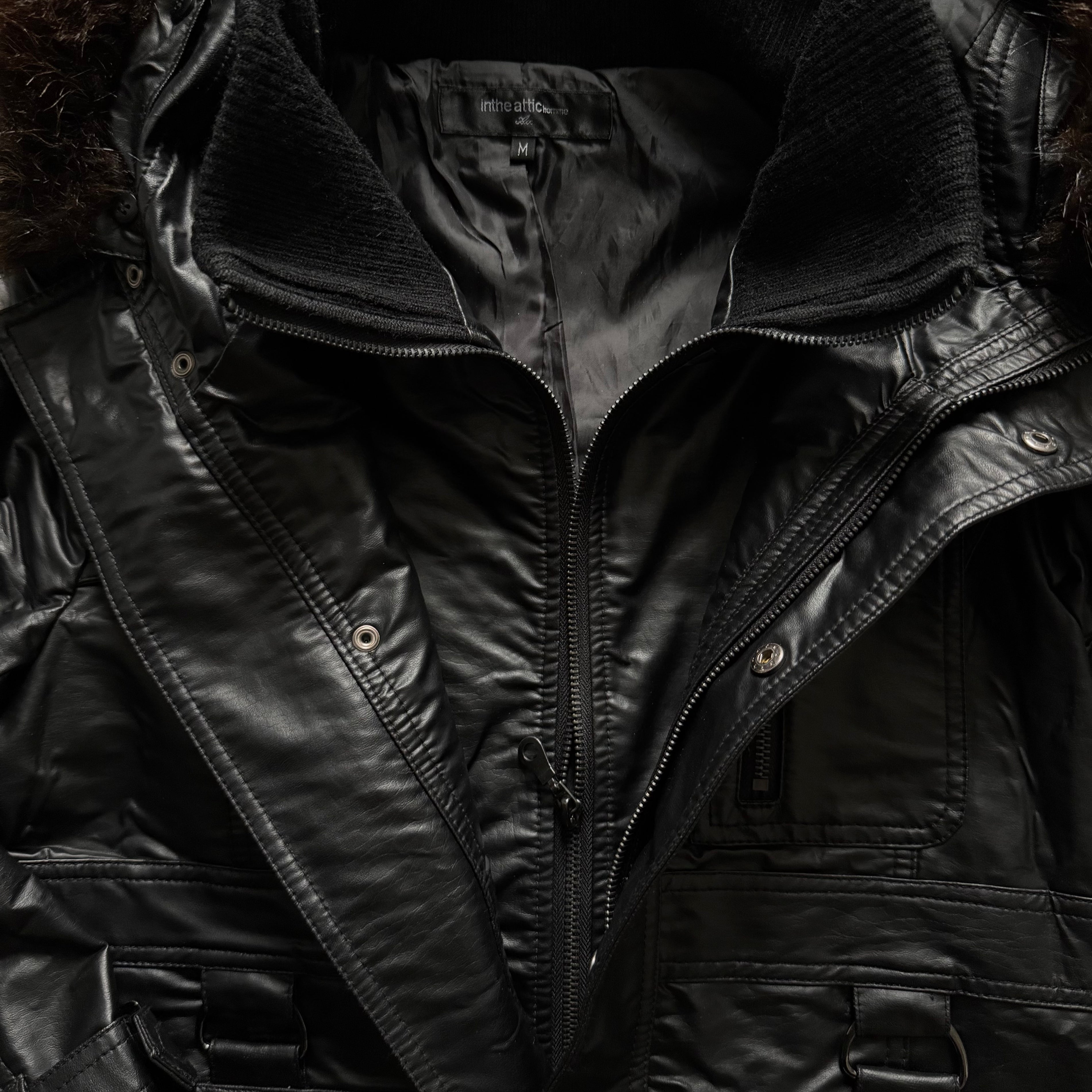 In The Attic double zipper Fur Jacket