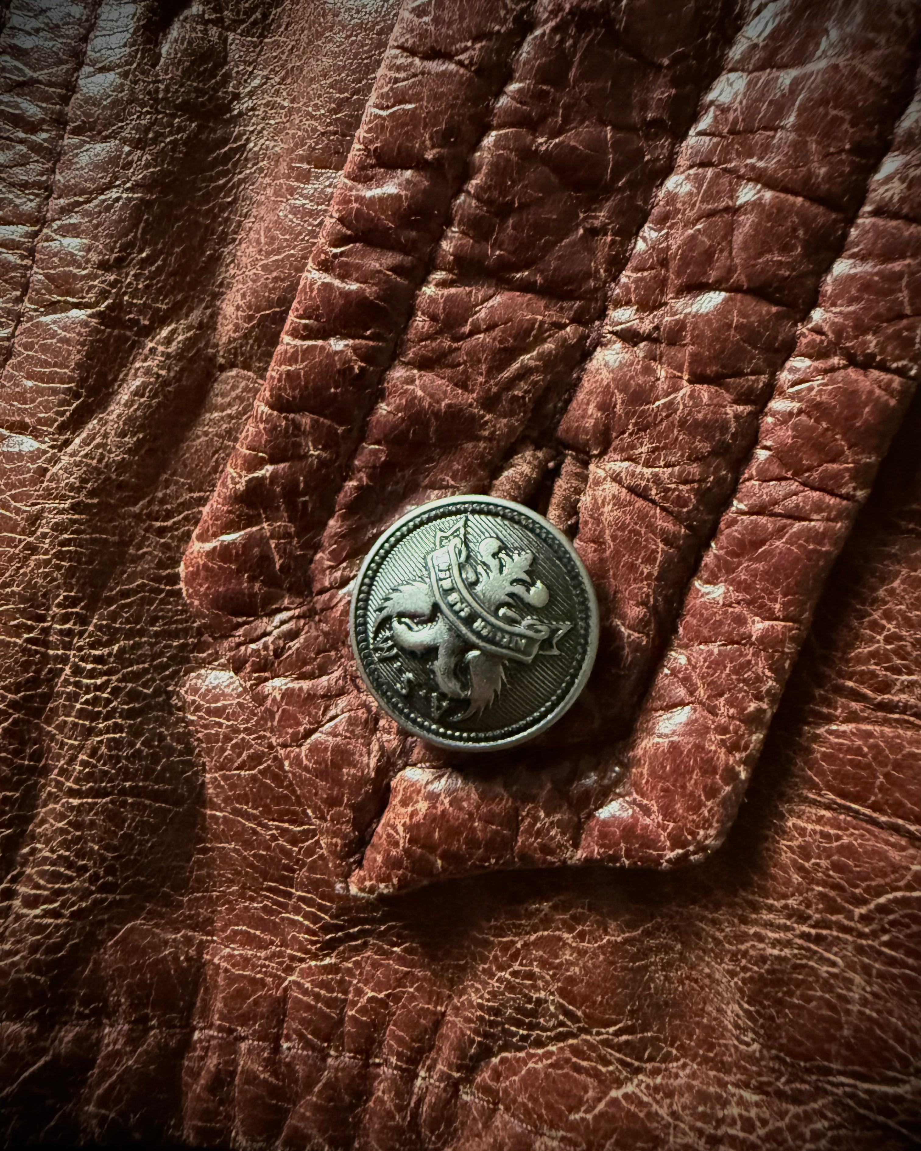 ASM cracked leather jacket
