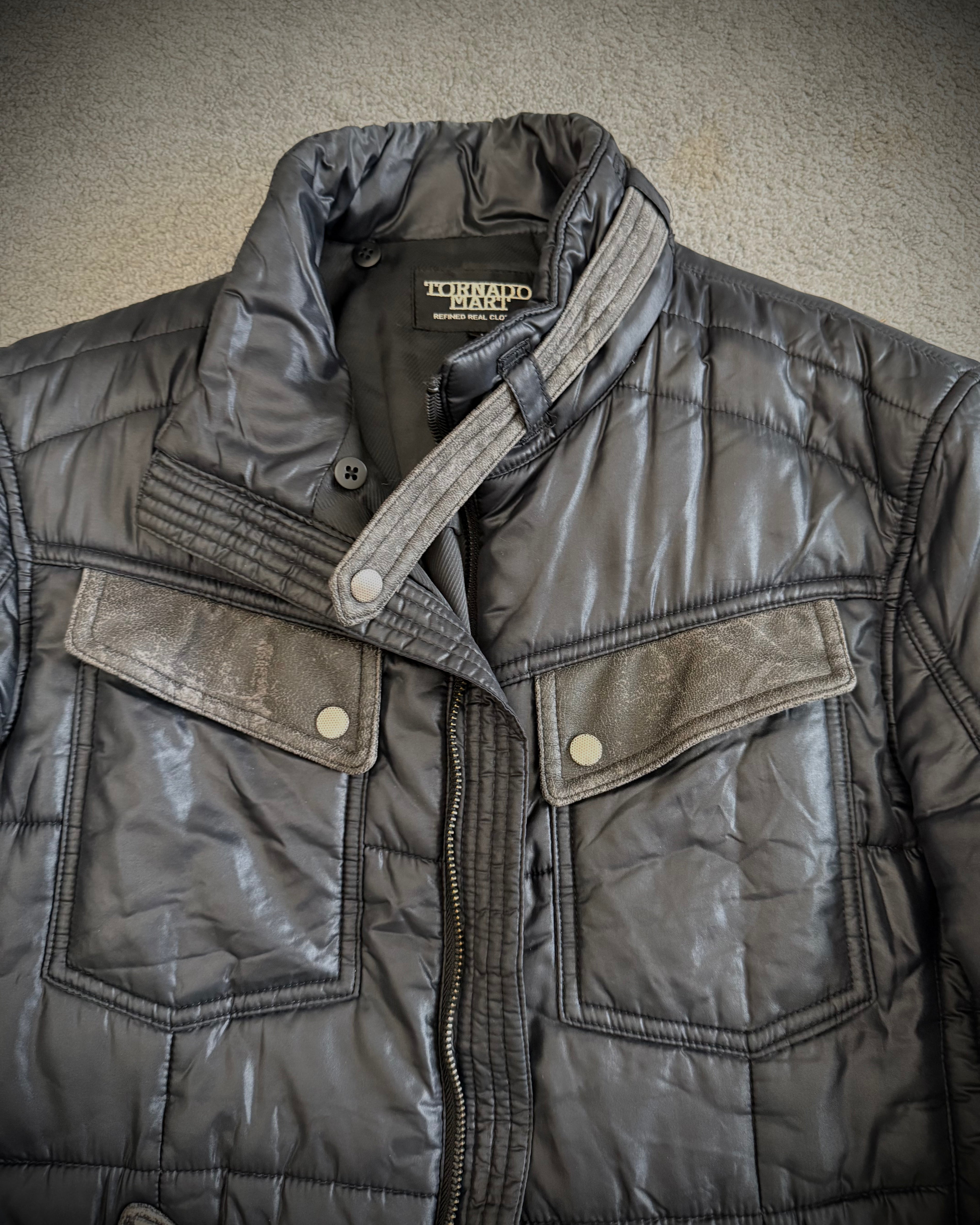 Tornado Mart Leather strap details puffer