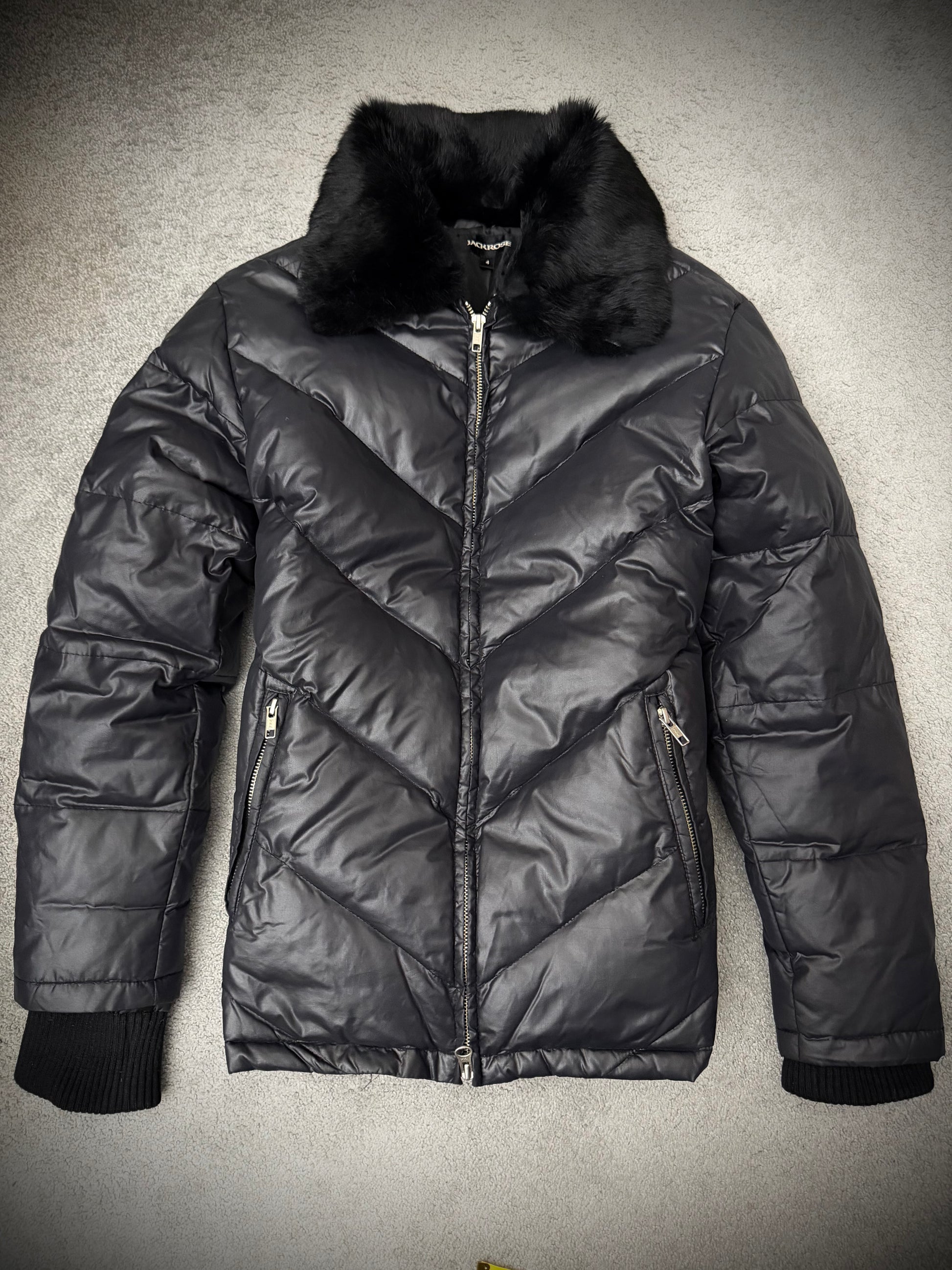 Jack Rose Fur Puffer Jacket