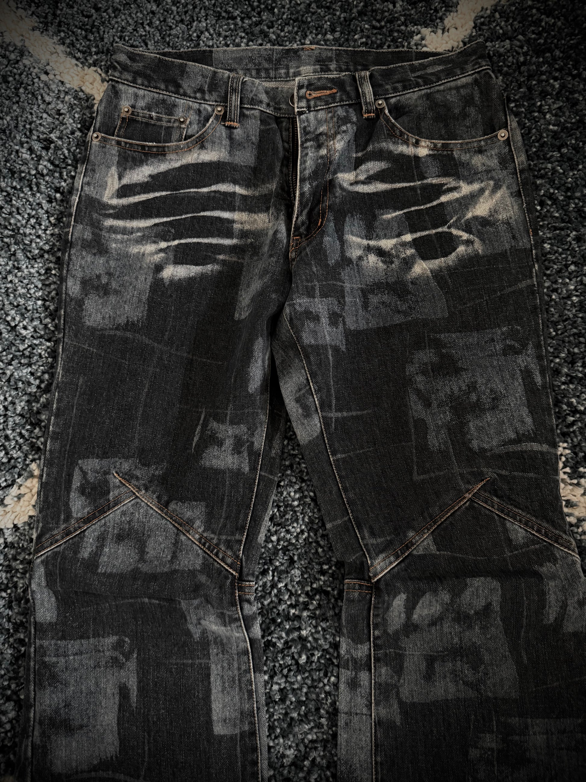 Custom Culture Sword Knee flared denim