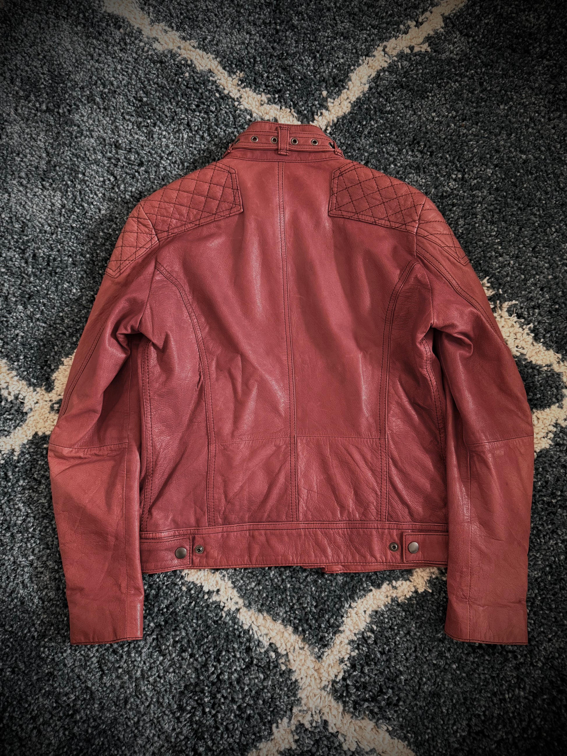 Edge Rupert padded leather jacket
