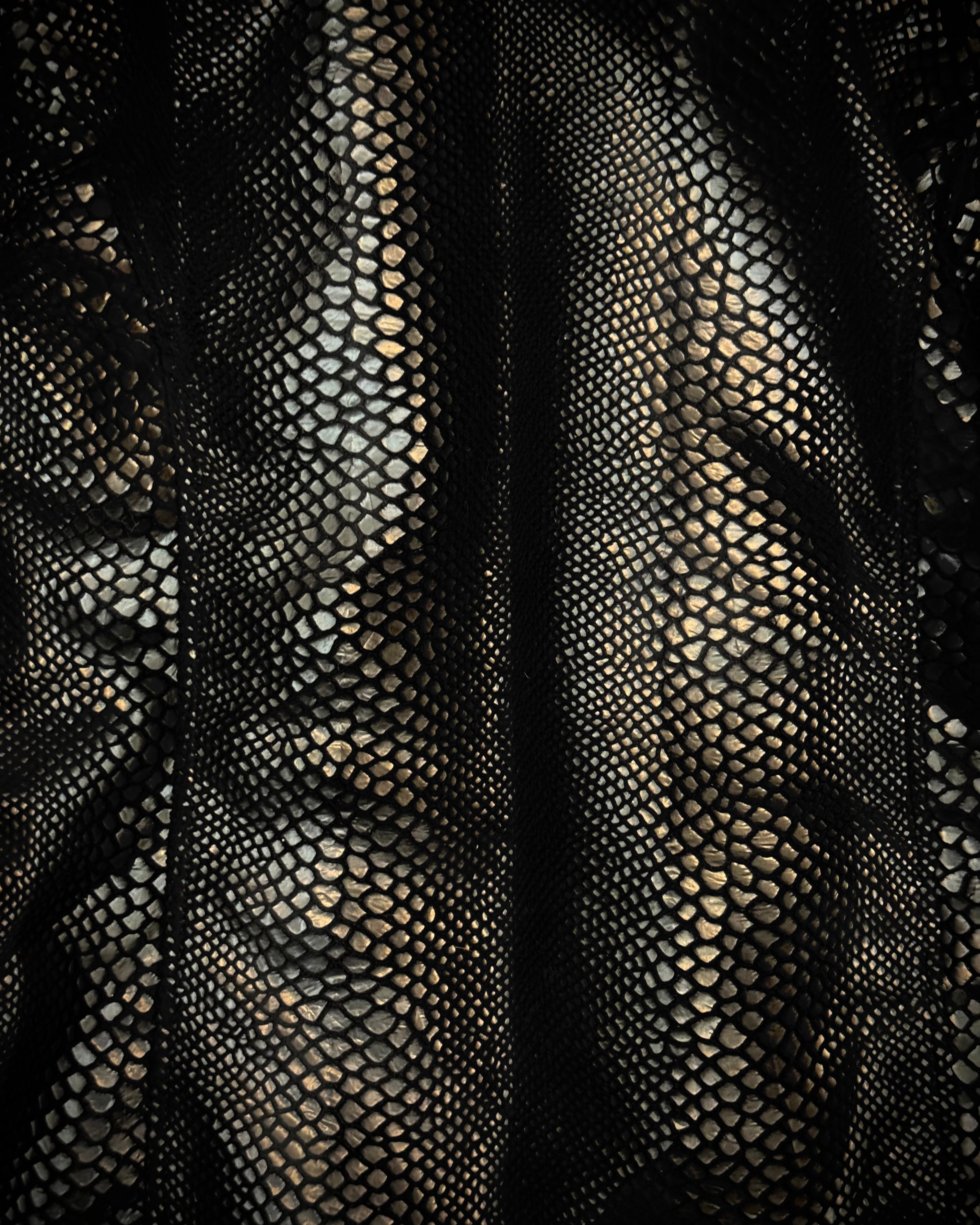 2012 Tornado Mart Italy fabric snakeskin jacket