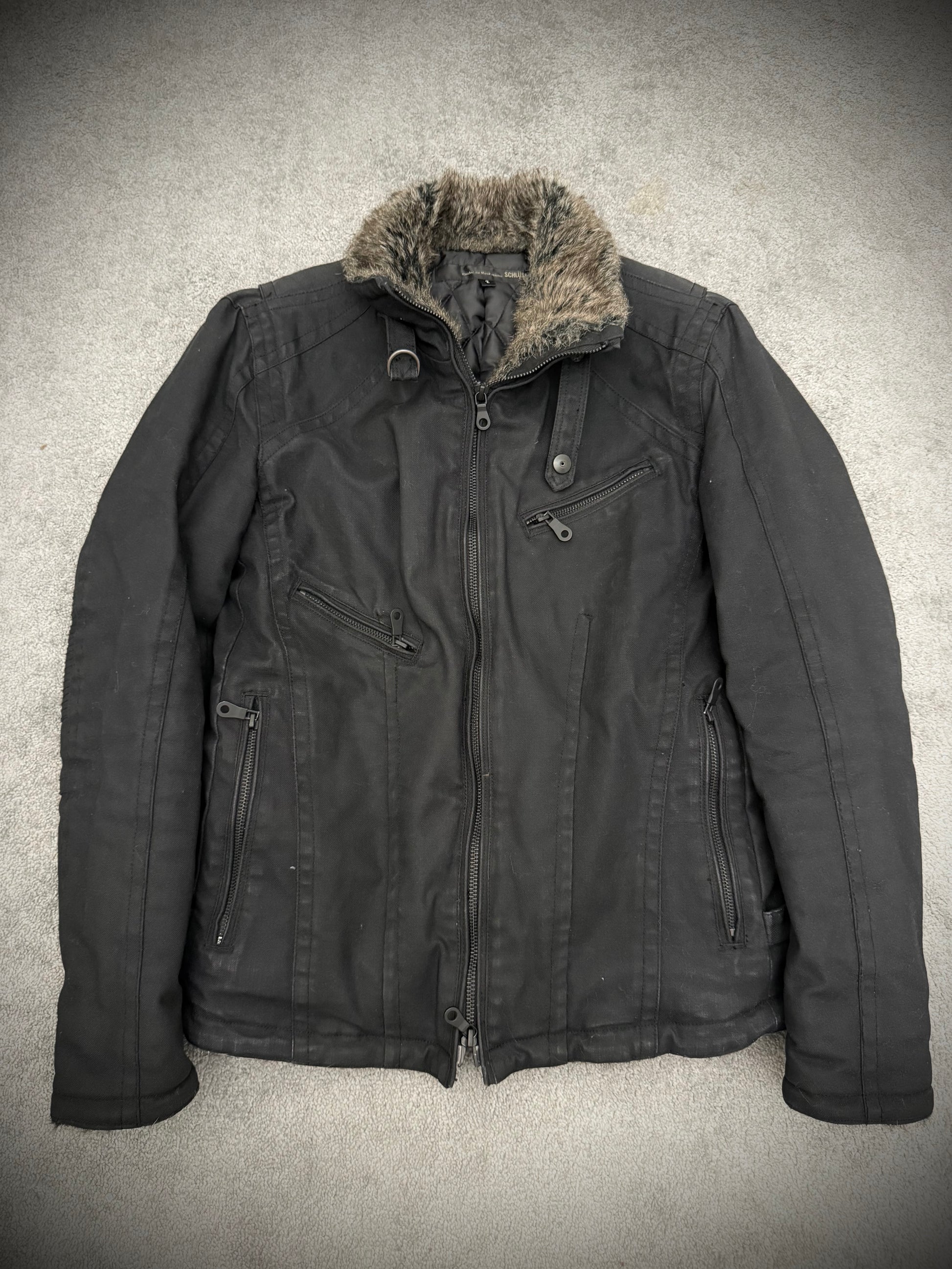 Schlussel Rabbit fur madness puffer jacket