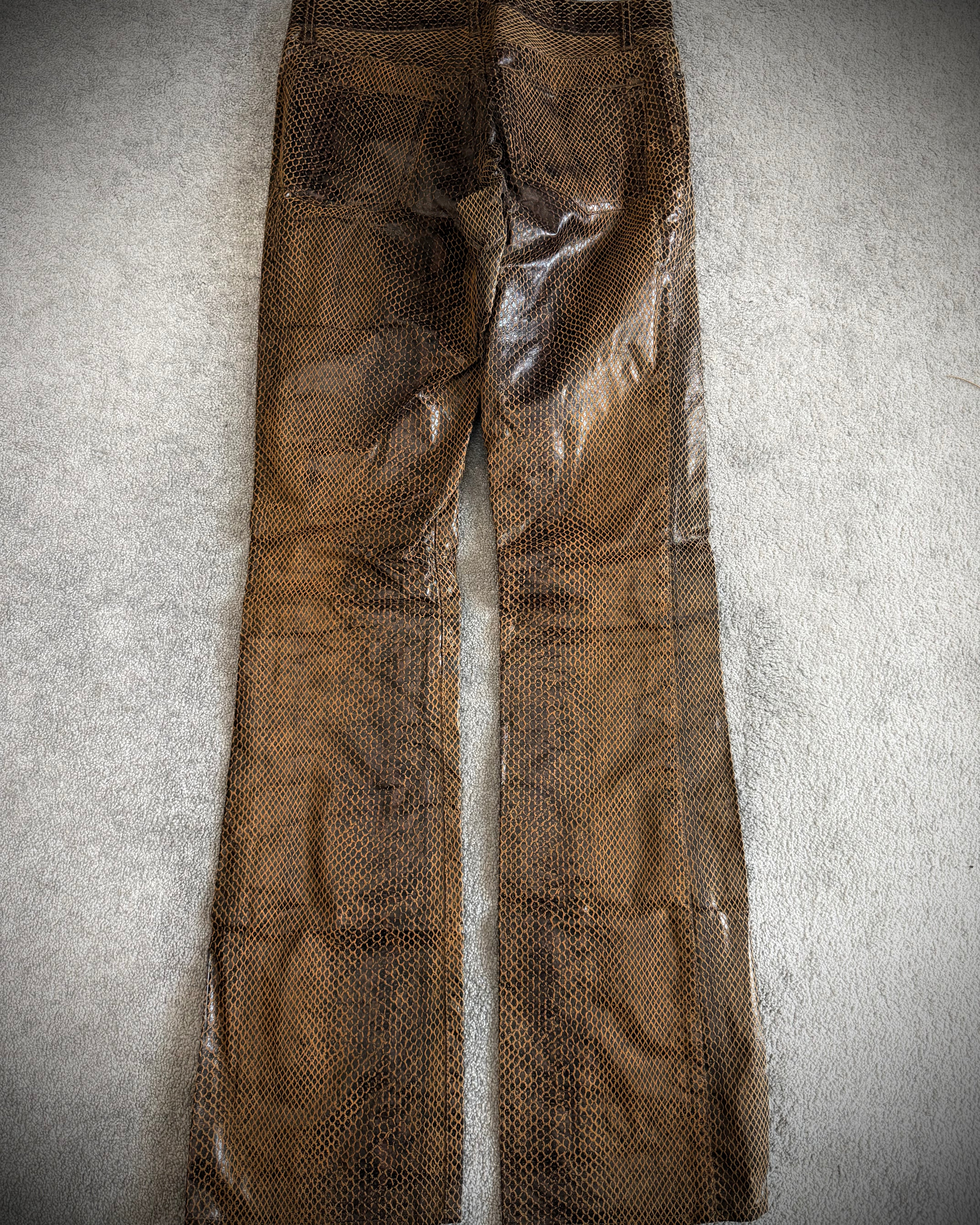 5351 OG Pour Les Hommes Full snakeskin flared pants