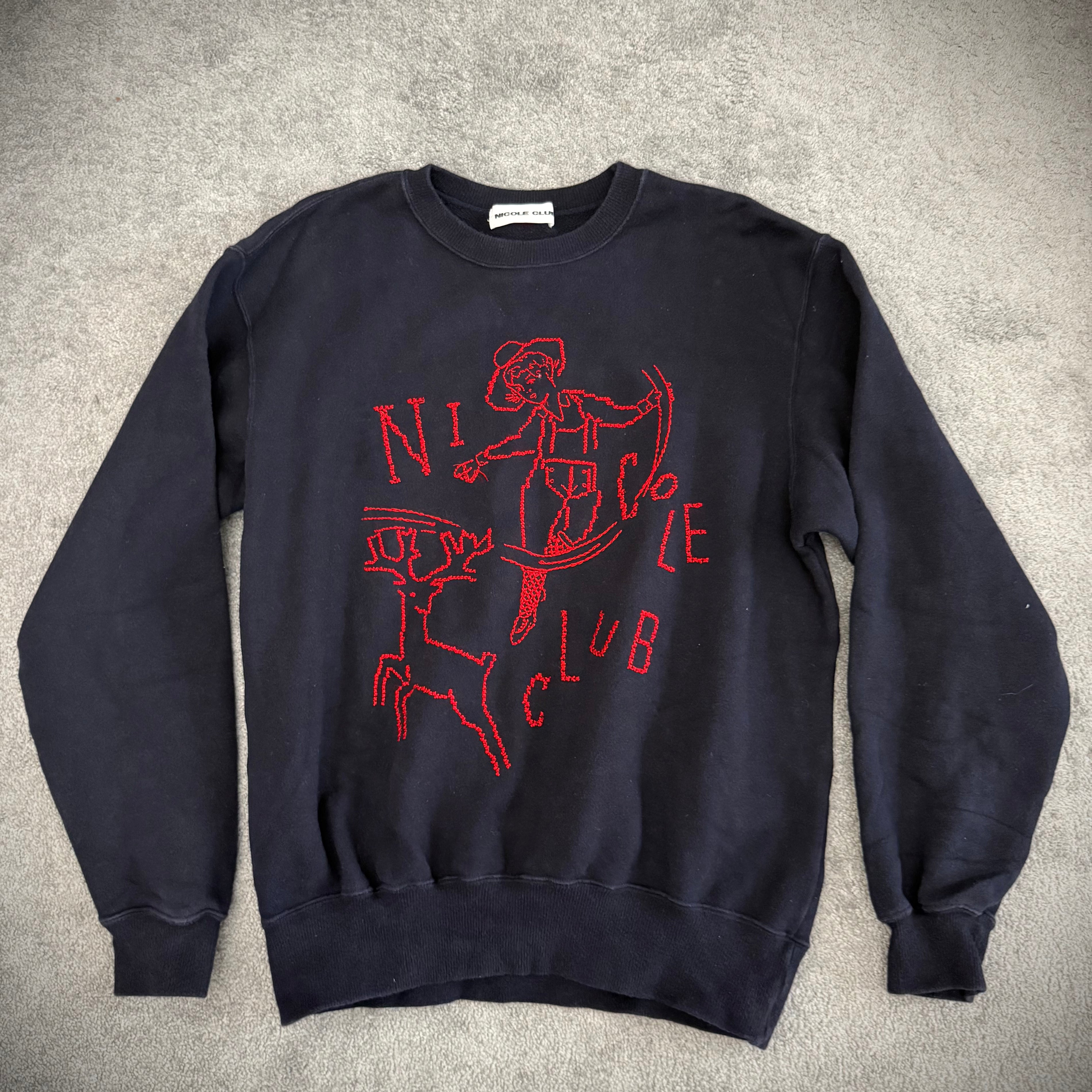Nicole Club Christmas cropped sweater