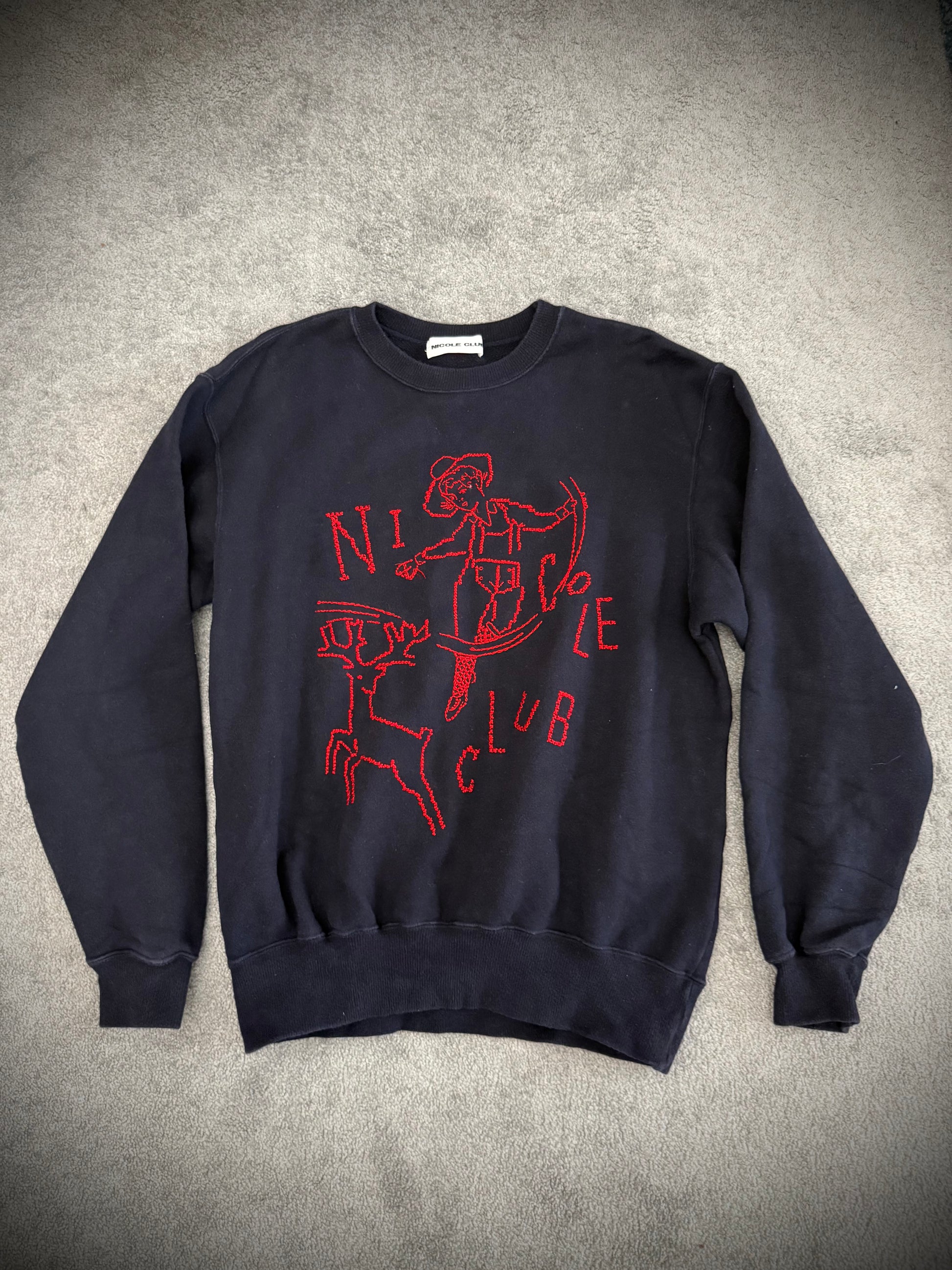 Nicole Club Christmas cropped sweater