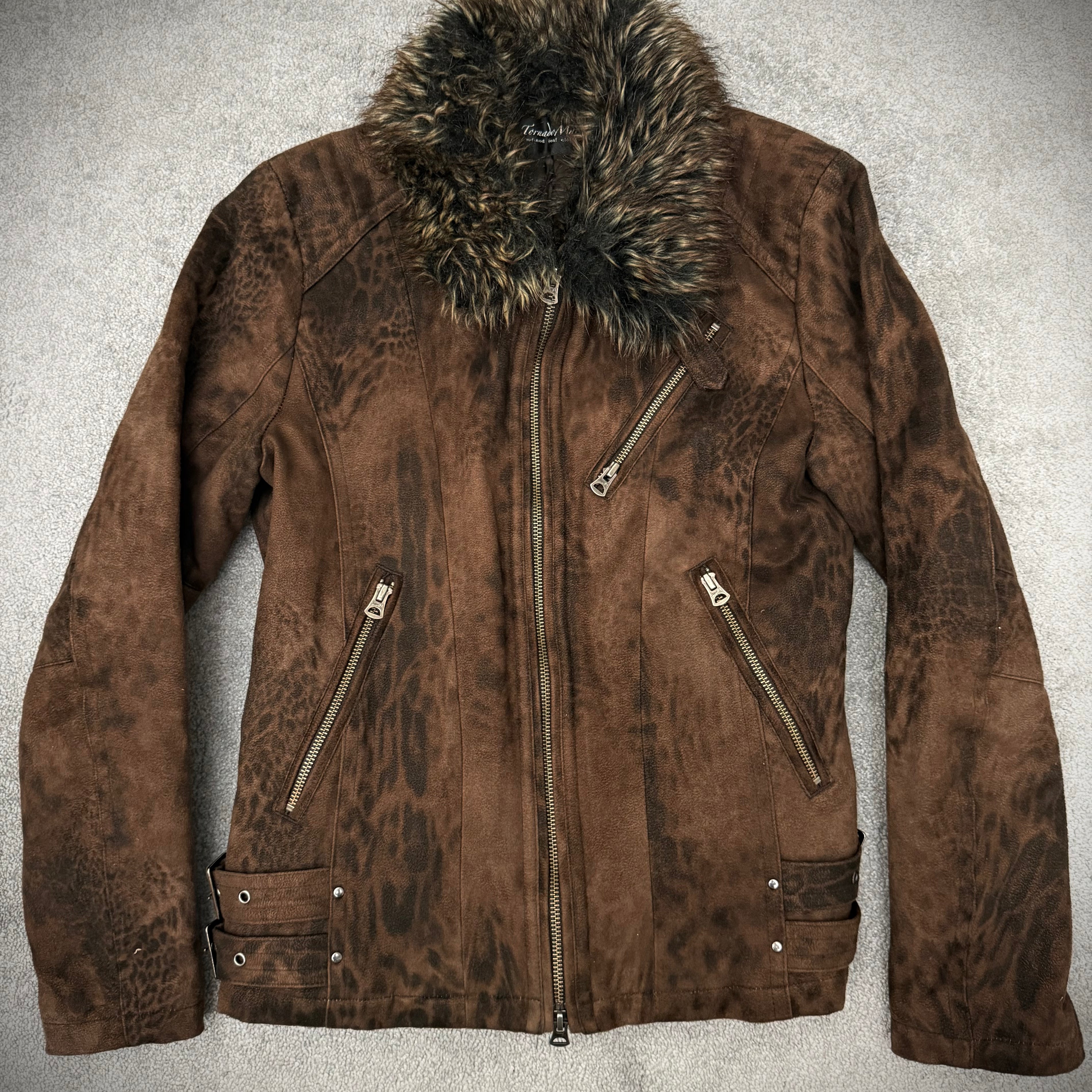 Tornado Mart 00‘s Leopard infusion fur jacket