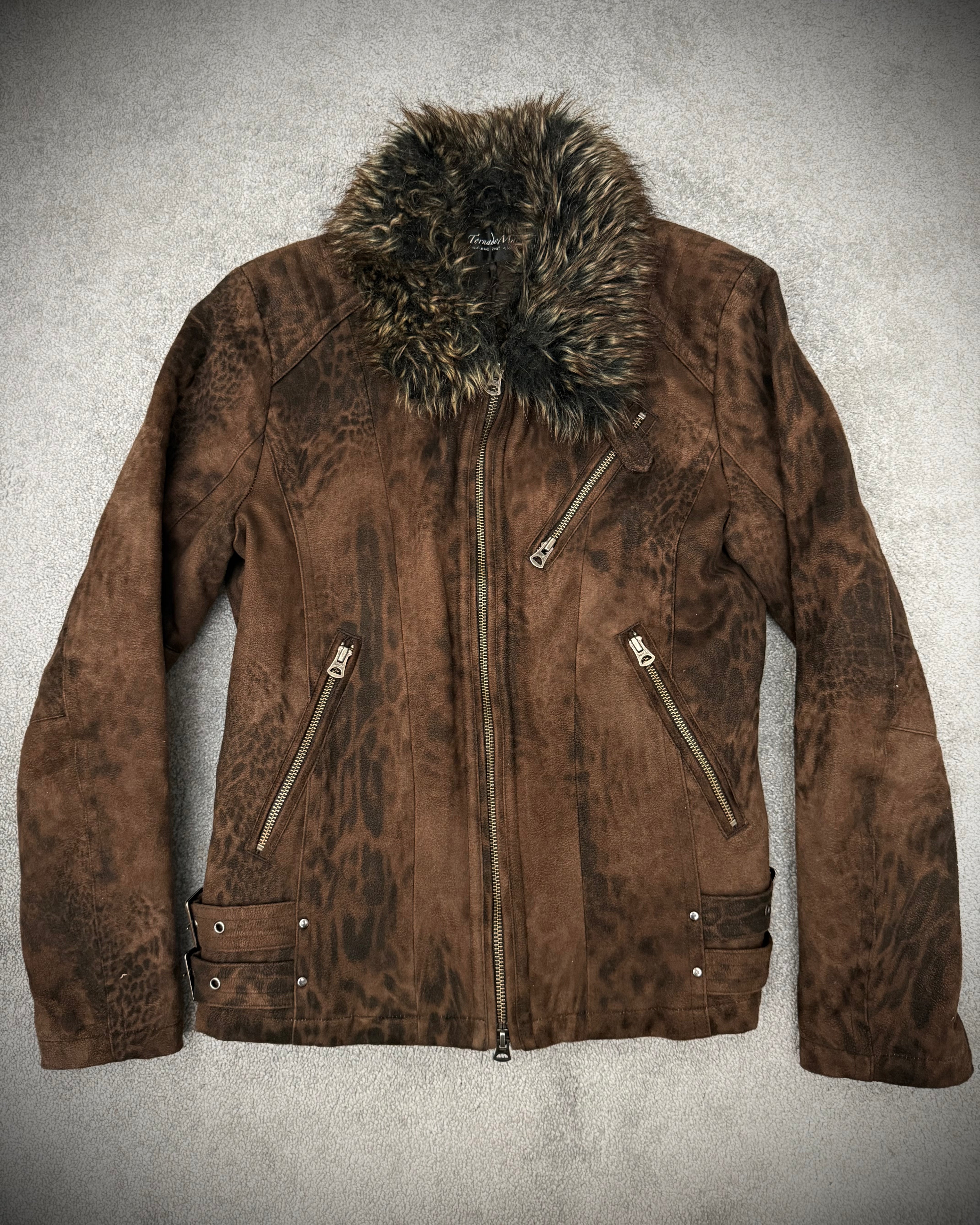 Tornado Mart 00‘s Leopard infusion fur jacket